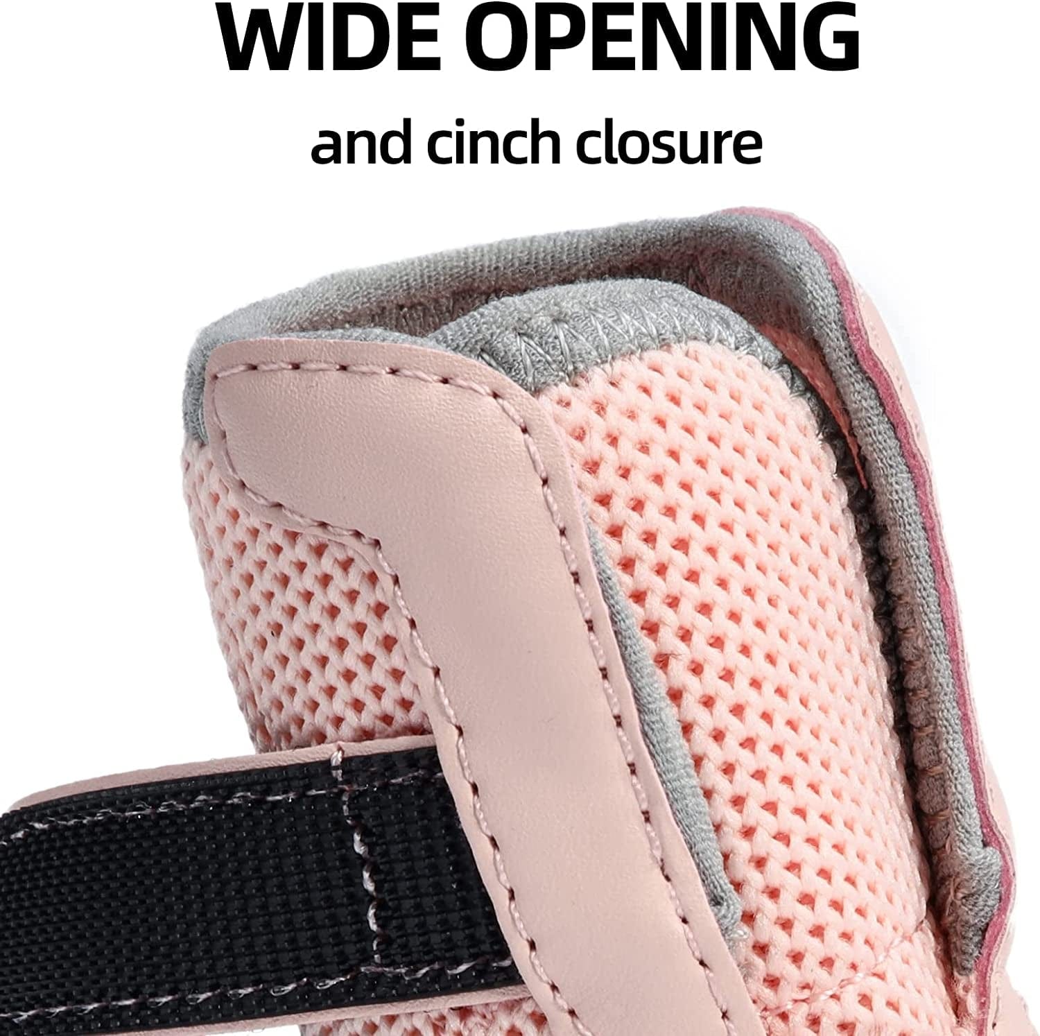 Dog Shoes for Small Medium Large Dogs Boots for Winter Snow Hot Pavement, Breathable Dog Sneakers, Dog Booties Paw Protectors for Hiking and Running with Reflective Strip Anti-Slip Sole 4Pcs Animals & Pet Supplies > Pet Supplies > Dog Supplies > Dog Apparel AOKOWN   