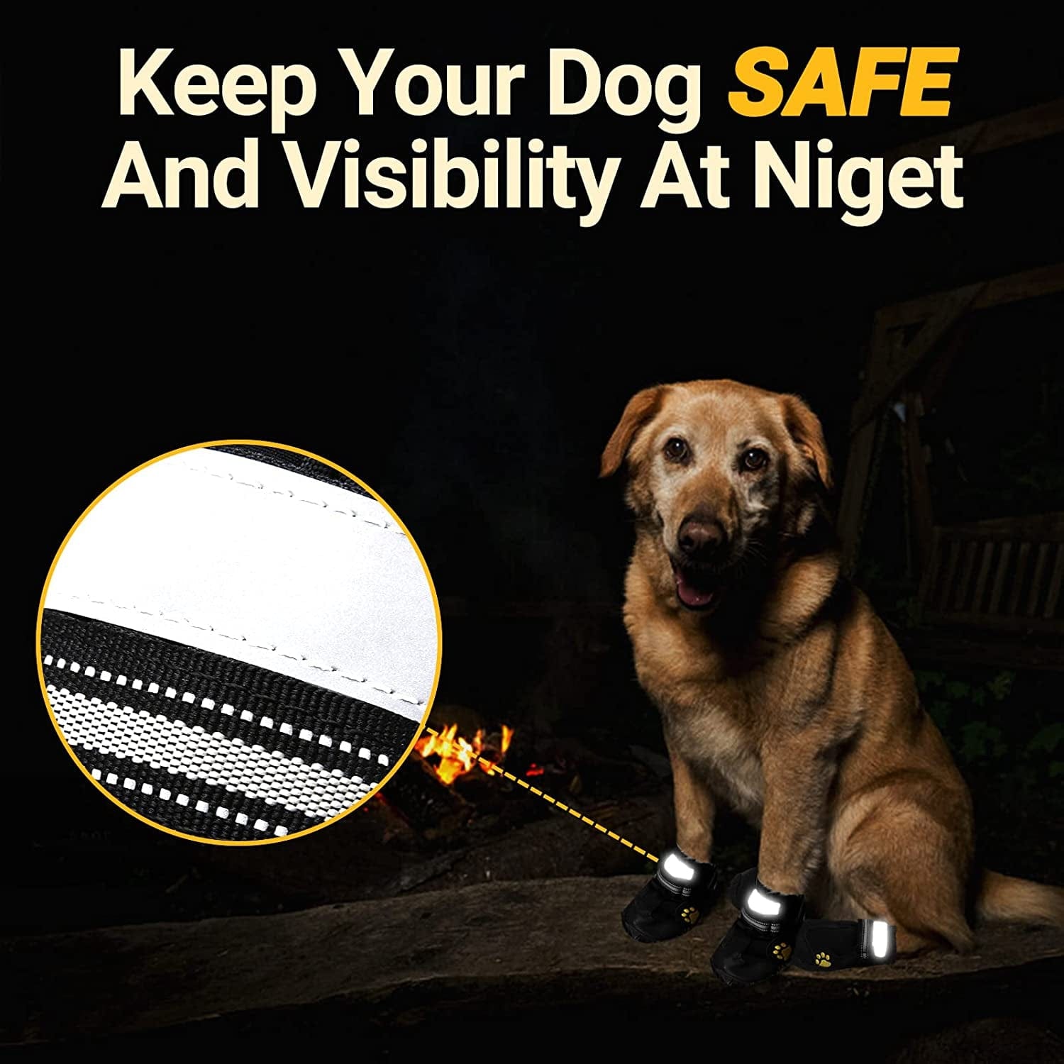 Dog Shoes for Small Medium Large Dogs Boots, Soft Breathable Dog Shoes with Reflective Straps, Anti-Slip Dog Booties Paw Protector for Outdoor Winter Snow Hot Pavement Hiking 4PCS Animals & Pet Supplies > Pet Supplies > Dog Supplies > Dog Apparel AOKOWN   