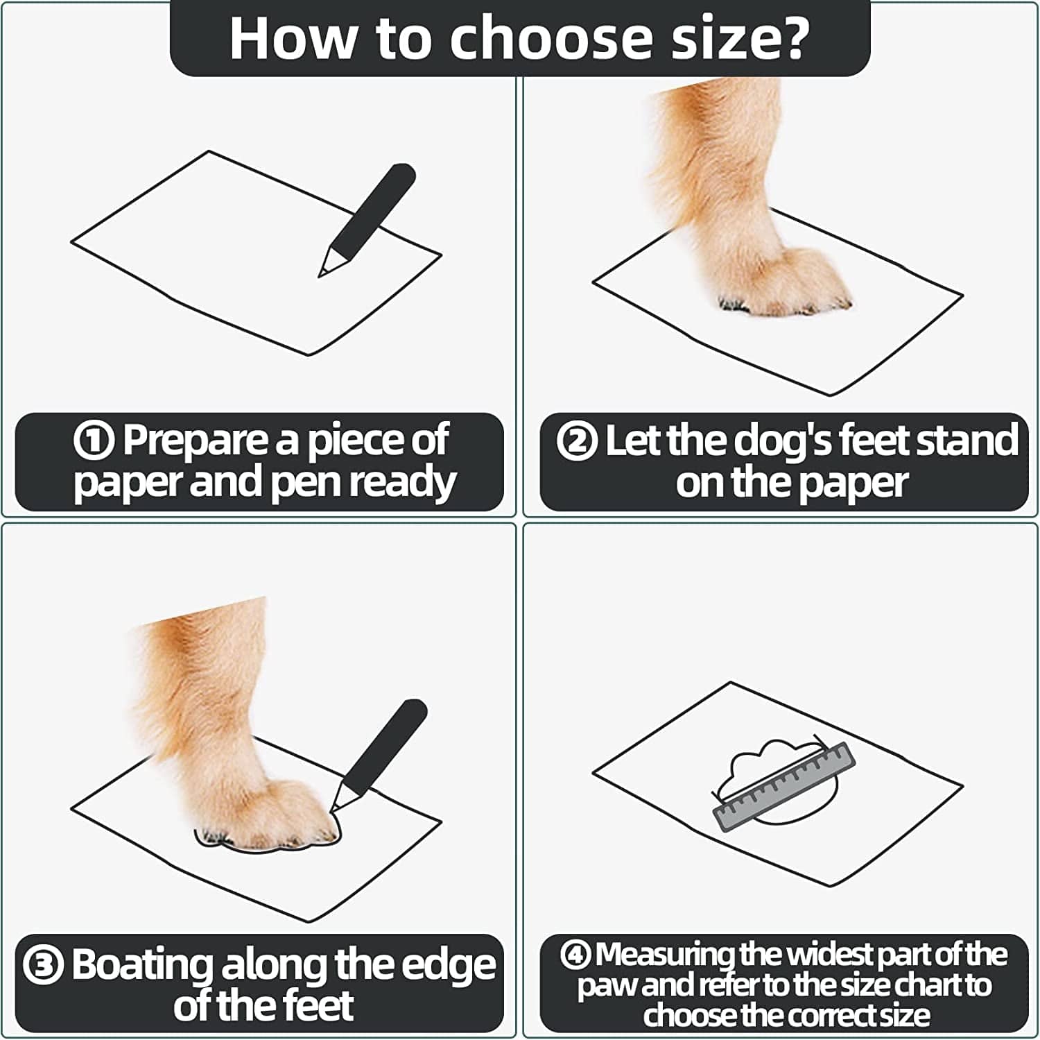 Dog Shoes for Winter Snow Hot Pavement, Dog Boots & Paw Protector, Dog Booties for Small Dogs with Reflective Strip Anti-Slip Sole 4Pcs Animals & Pet Supplies > Pet Supplies > Dog Supplies > Dog Apparel AOKOWN   