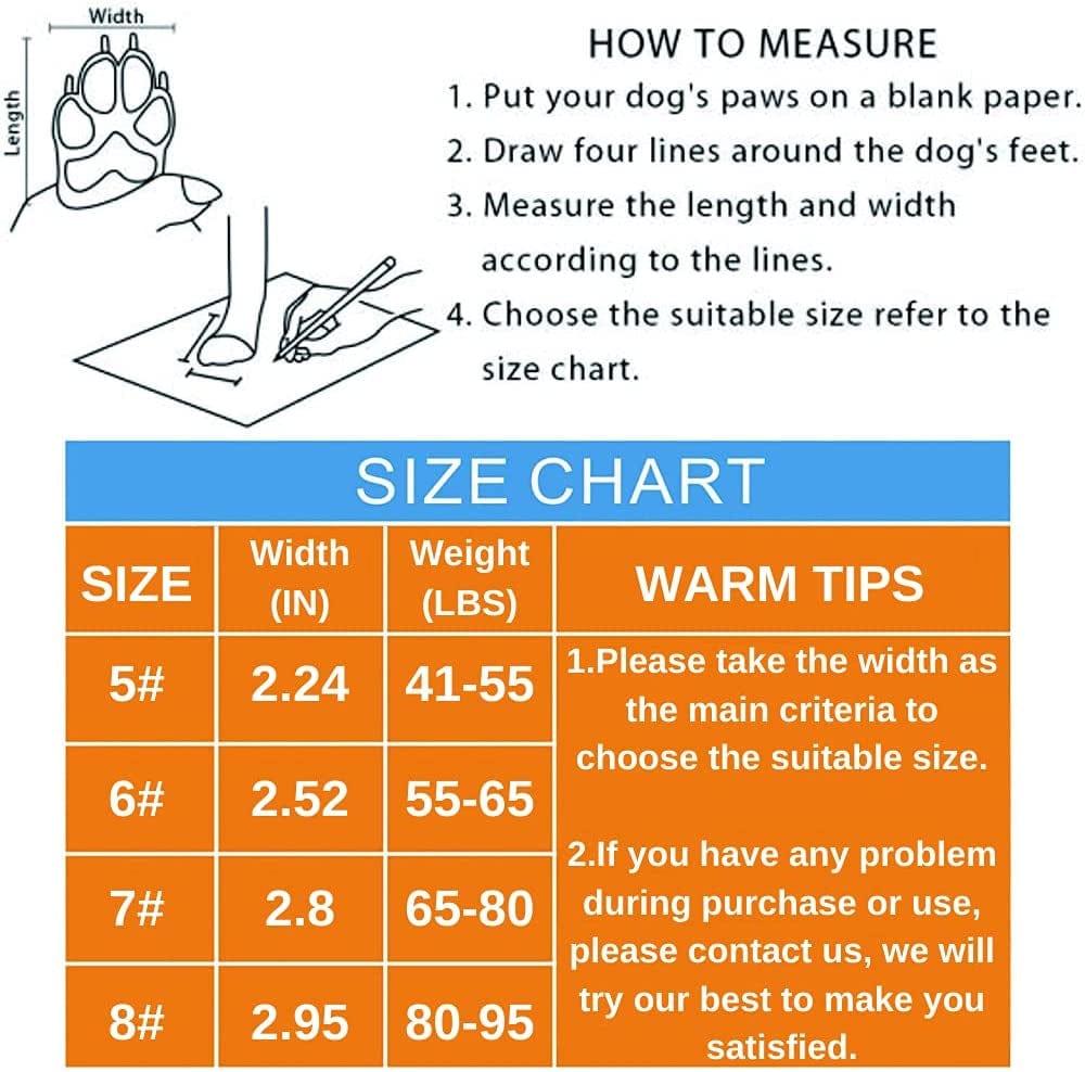 Dog Snow Boots Dog Shoes for Medium Large Dogs Dog Booties for Winter Waterproof Dog Boots & Paw Protectors Dog Winter Boots with Adjustable Reflective Straps Durable Anti-Slip Shoes for Dogs Animals & Pet Supplies > Pet Supplies > Dog Supplies > Dog Apparel Teamoo   