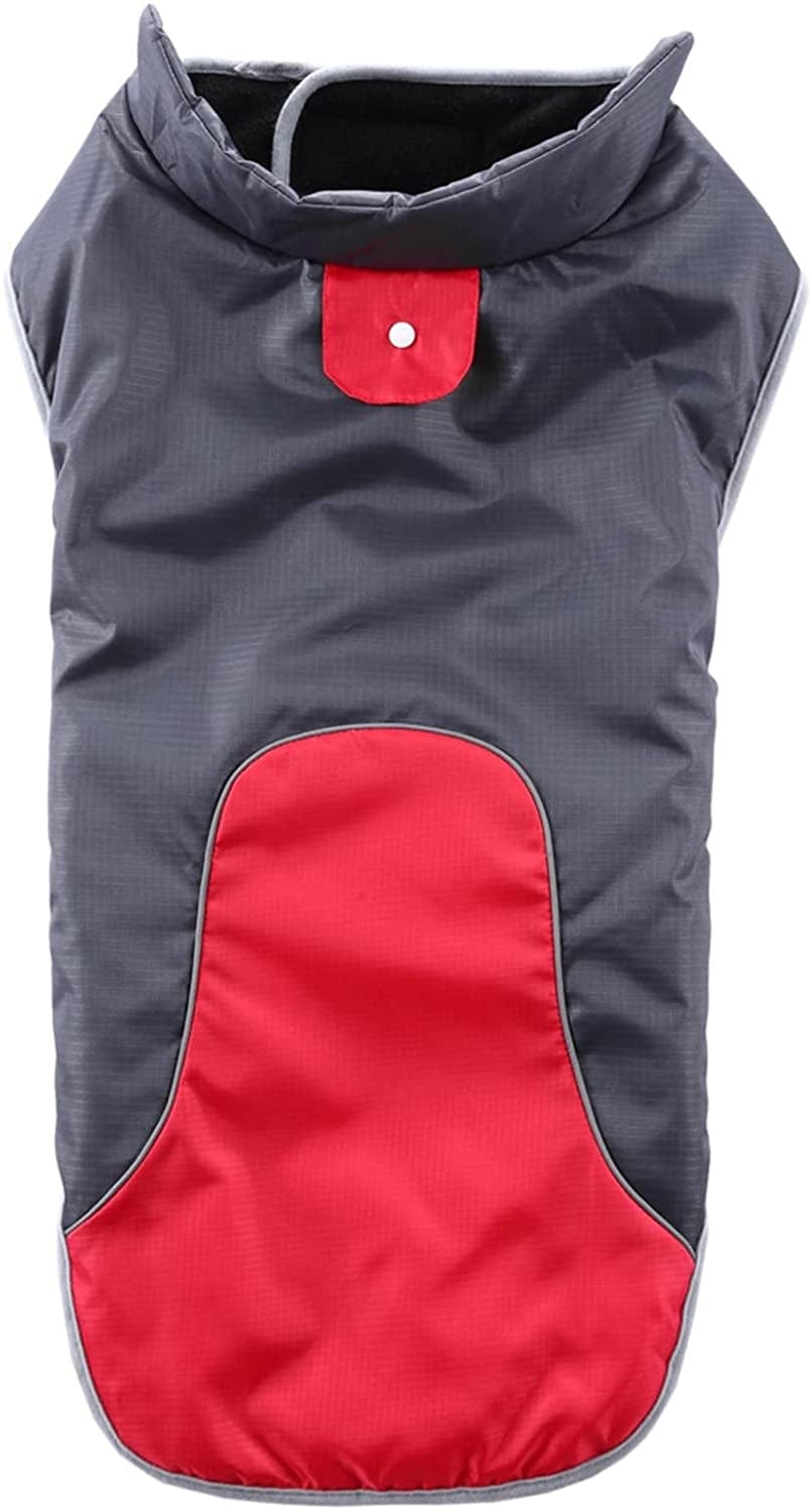 Dog Sweaters for Large Dogs Lightweight Dog Large Matching Cotton Hook&Loop Jackets Clothing Color Adjustable Winter Pet Clothes Animals & Pet Supplies > Pet Supplies > Dog Supplies > Dog Apparel HonpraD Red Medium 