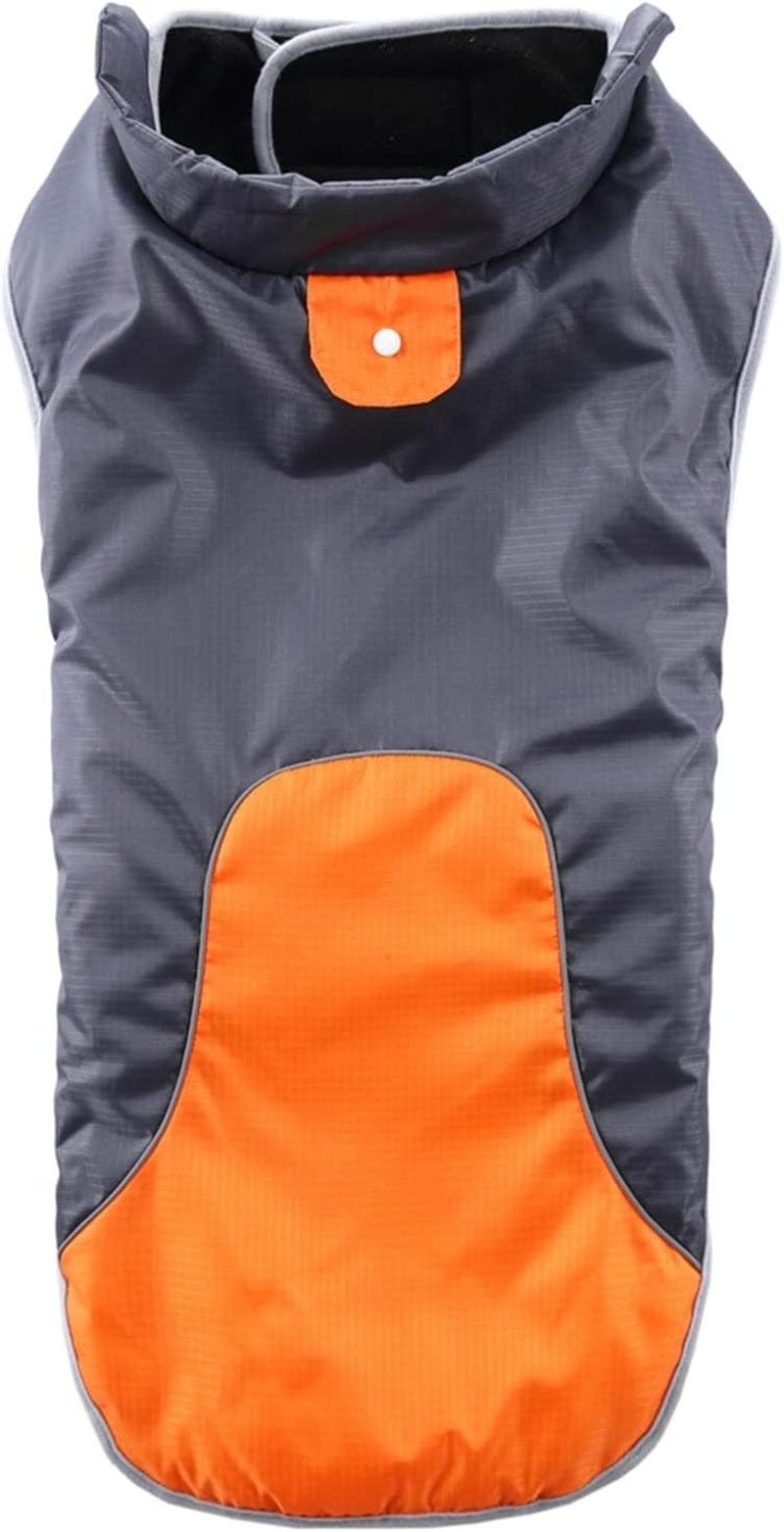 Dog Sweaters for Large Dogs Lightweight Dog Large Matching Cotton Hook&Loop Jackets Clothing Color Adjustable Winter Pet Clothes Animals & Pet Supplies > Pet Supplies > Dog Supplies > Dog Apparel HonpraD Orange Small 