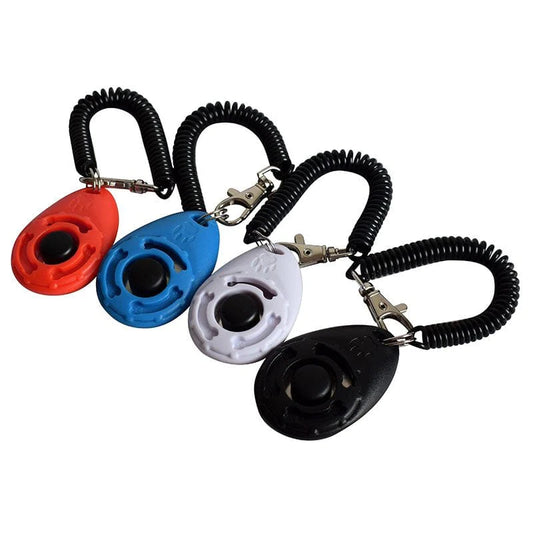 Dog Training Clicker Click Button Trainer Pet Cat Puppy Obedience Aid Wrist