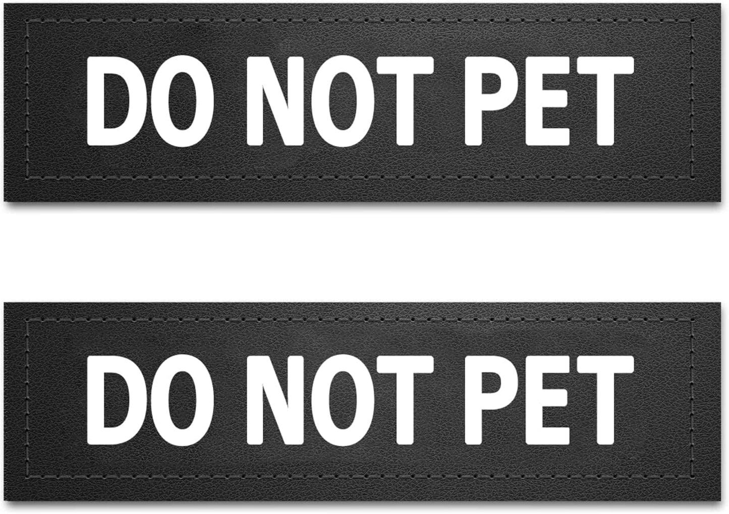 Dog Vest Patches for Dog Harness, Removable Patches - Service Dog, Emotional Support, in Training, Therapy Dog, DO NOT PET(2 Pcs) Animals & Pet Supplies > Pet Supplies > Dog Supplies > Dog Apparel voopet Do Not Pet L - 6.3x2inch 