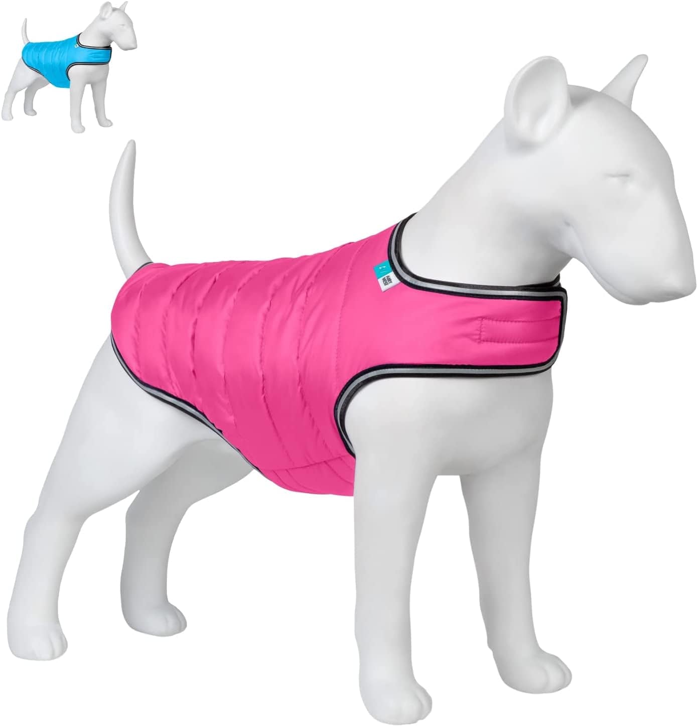 Dog Winter Coat for Small, Medium & Large Dogs - Waterproof Dog Warm Jacket for Cold Weather - Snow Dog Puffer Vest Boys & Girls - Adjustable Doggie Coat with Velcro - Winter Clothes All Breed - Pink Animals & Pet Supplies > Pet Supplies > Dog Supplies > Dog Apparel COLLAR COMPANY Pink X-Small 