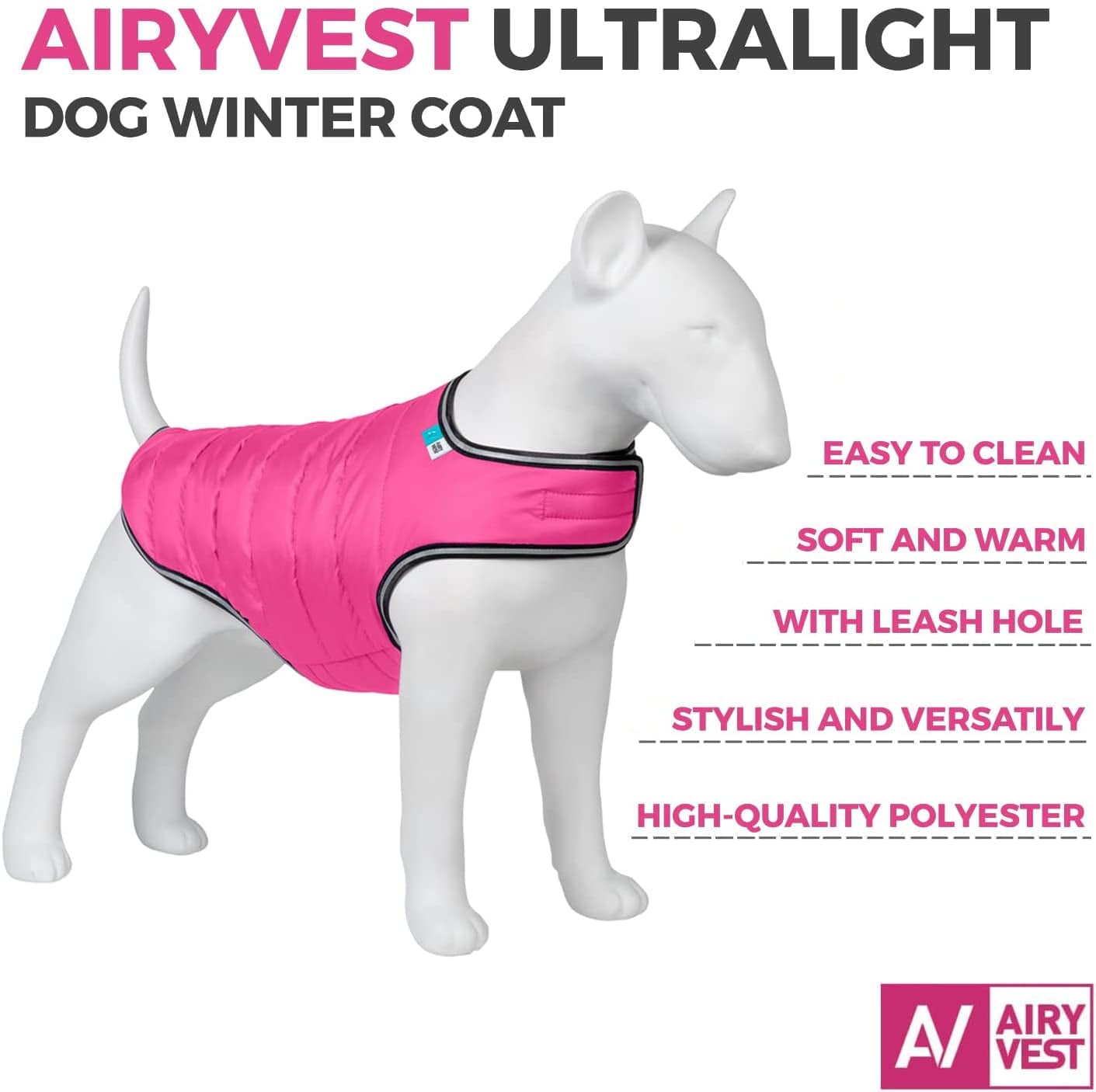Dog Winter Coat for Small, Medium & Large Dogs - Waterproof Dog Warm Jacket for Cold Weather - Snow Dog Puffer Vest Boys & Girls - Adjustable Doggie Coat with Velcro - Winter Clothes All Breed - Pink Animals & Pet Supplies > Pet Supplies > Dog Supplies > Dog Apparel COLLAR COMPANY   