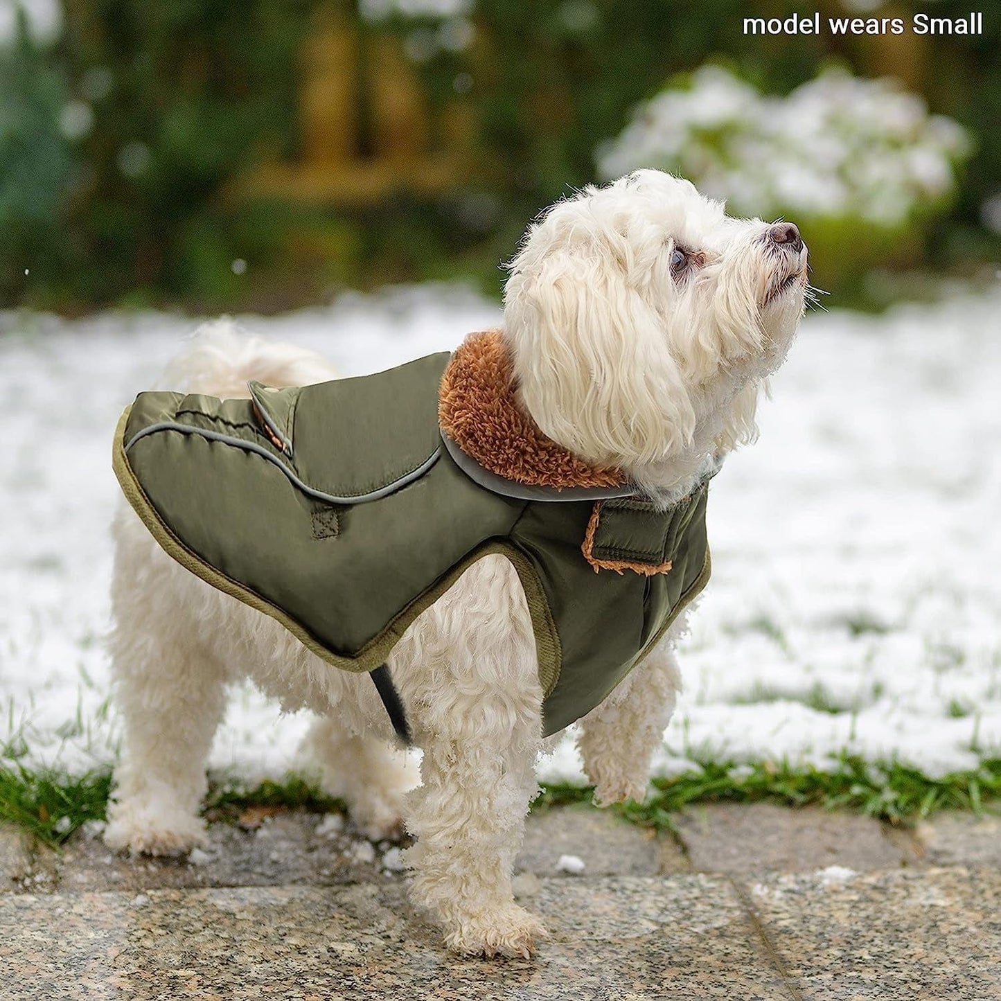 Dog Winter Coat - Warm Fleece Dog Clothes for Rain Snow Wind Cold Weather - Reflective Adjustable Cozy Waterproof Windproof Dog Vest Jacket with Leash Hole for Small Medium Large Dogs Indoor Outdoor Animals & Pet Supplies > Pet Supplies > Dog Supplies > Dog Apparel MOTZABO   