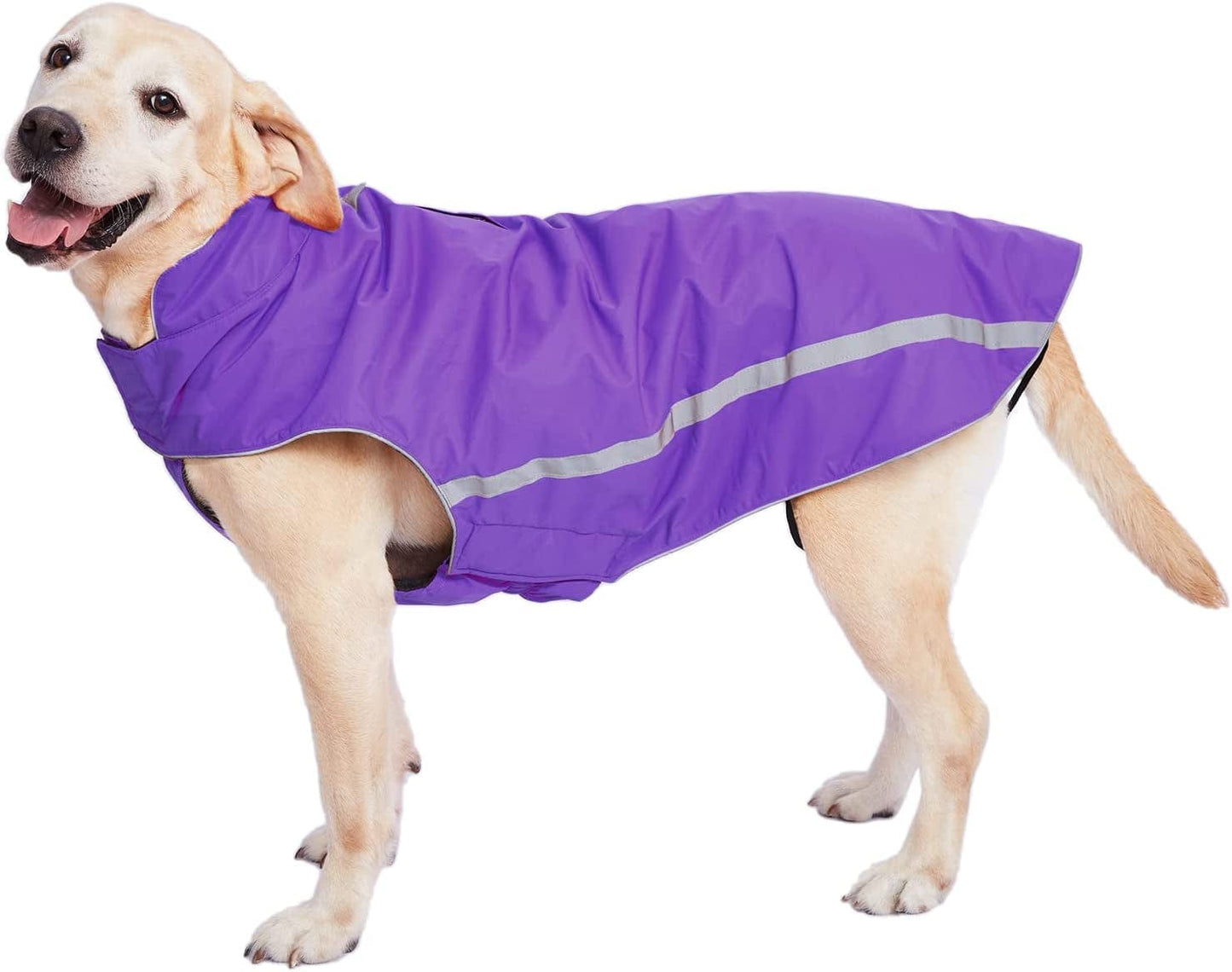 Dog Winter Jacket - Cozy Reflective Waterproof Dog Winter Coat Windproof Warm Winter Dog Jacket Comfortable Dog Apparel for Cold Weather Unique Stylish for Large Dogs Walking Hiking Travel Blue 6XL Animals & Pet Supplies > Pet Supplies > Dog Supplies > Dog Apparel Dociote Purple 6XL(Back Length 30.7") 