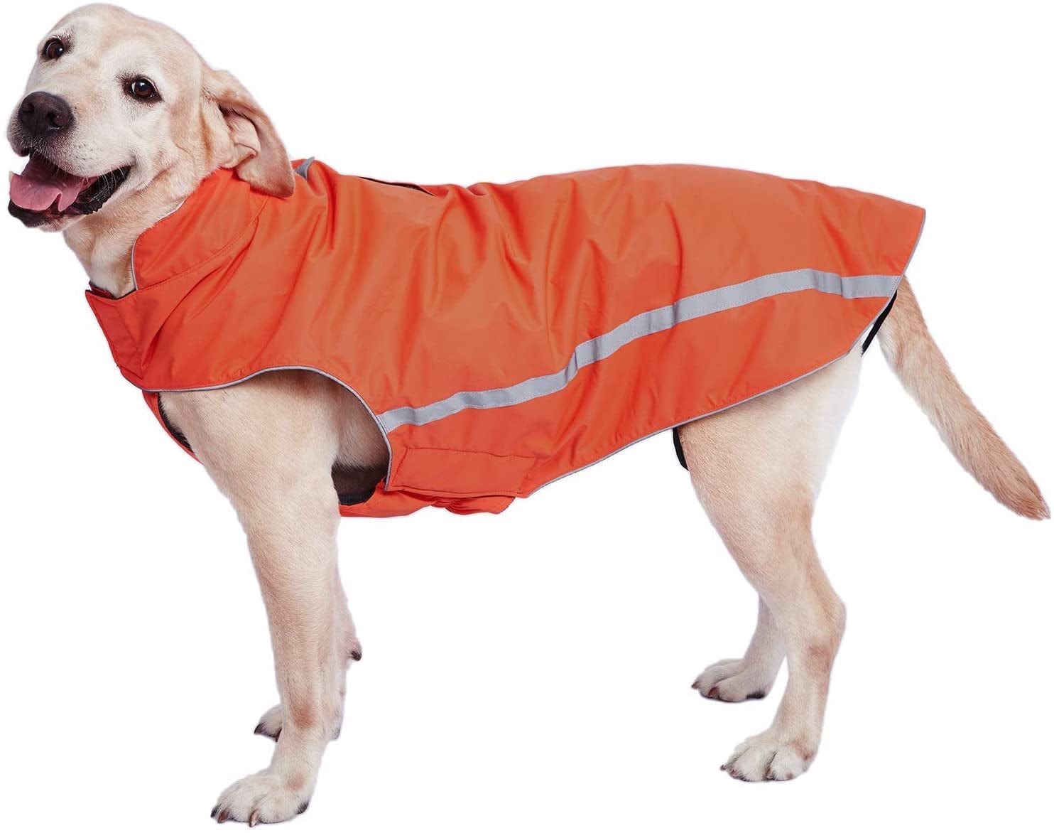 Dog Winter Jacket - Cozy Reflective Waterproof Dog Winter Coat Windproof Warm Winter Dog Jacket Comfortable Dog Apparel for Cold Weather Unique Stylish for Large Dogs Walking Hiking Travel Blue 6XL Animals & Pet Supplies > Pet Supplies > Dog Supplies > Dog Apparel Dociote Orange 5XL(Back Length 27") 