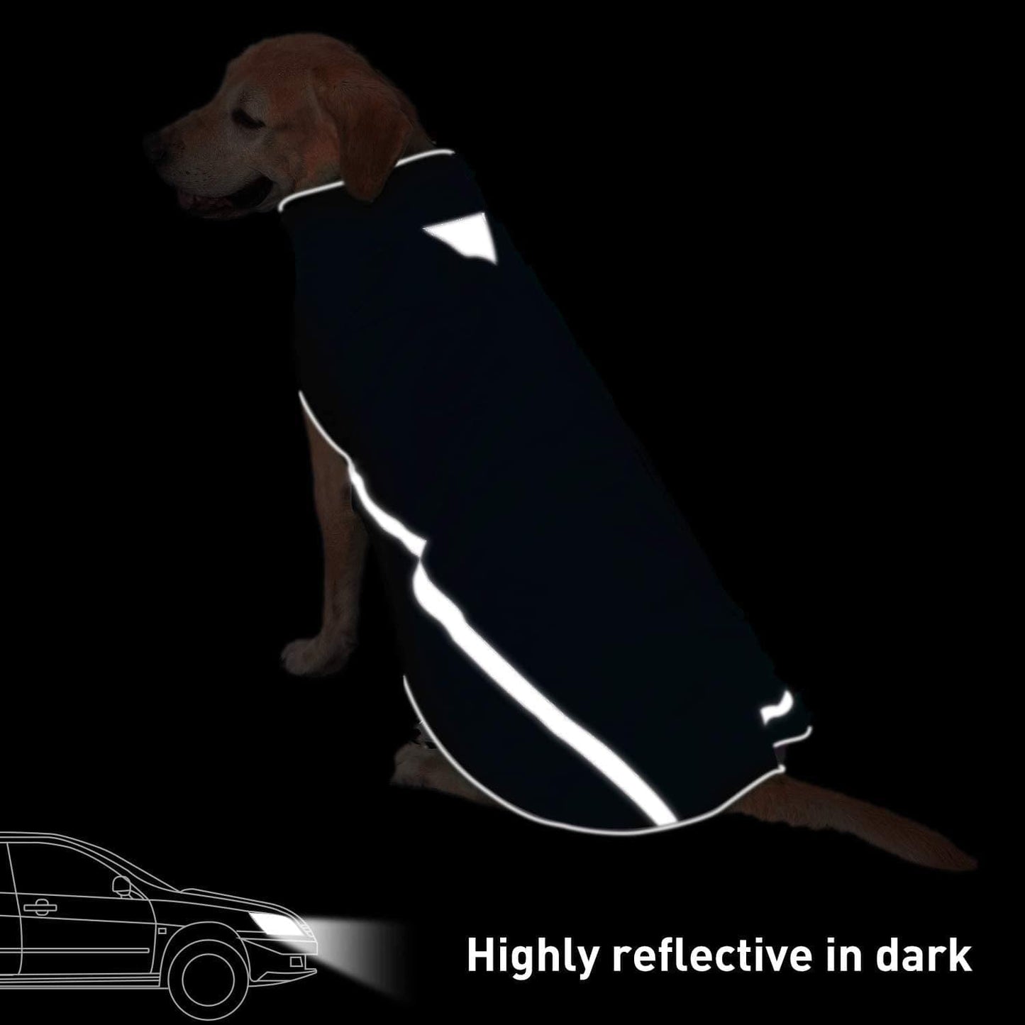 Dog Winter Jacket - Cozy Reflective Waterproof Dog Winter Coat Windproof Warm Winter Dog Jacket Comfortable Dog Apparel for Cold Weather Unique Stylish for Large Dogs Walking Hiking Travel Blue 6XL Animals & Pet Supplies > Pet Supplies > Dog Supplies > Dog Apparel Dociote   