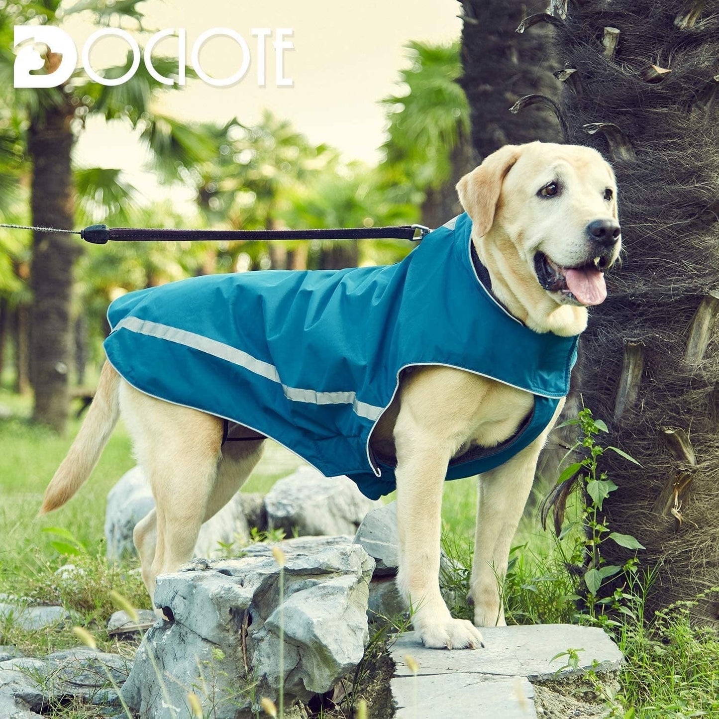 Dog Winter Jacket - Cozy Reflective Waterproof Dog Winter Coat Windproof Warm Winter Dog Jacket Comfortable Dog Apparel for Cold Weather Unique Stylish for Large Dogs Walking Hiking Travel Blue 6XL Animals & Pet Supplies > Pet Supplies > Dog Supplies > Dog Apparel Dociote   