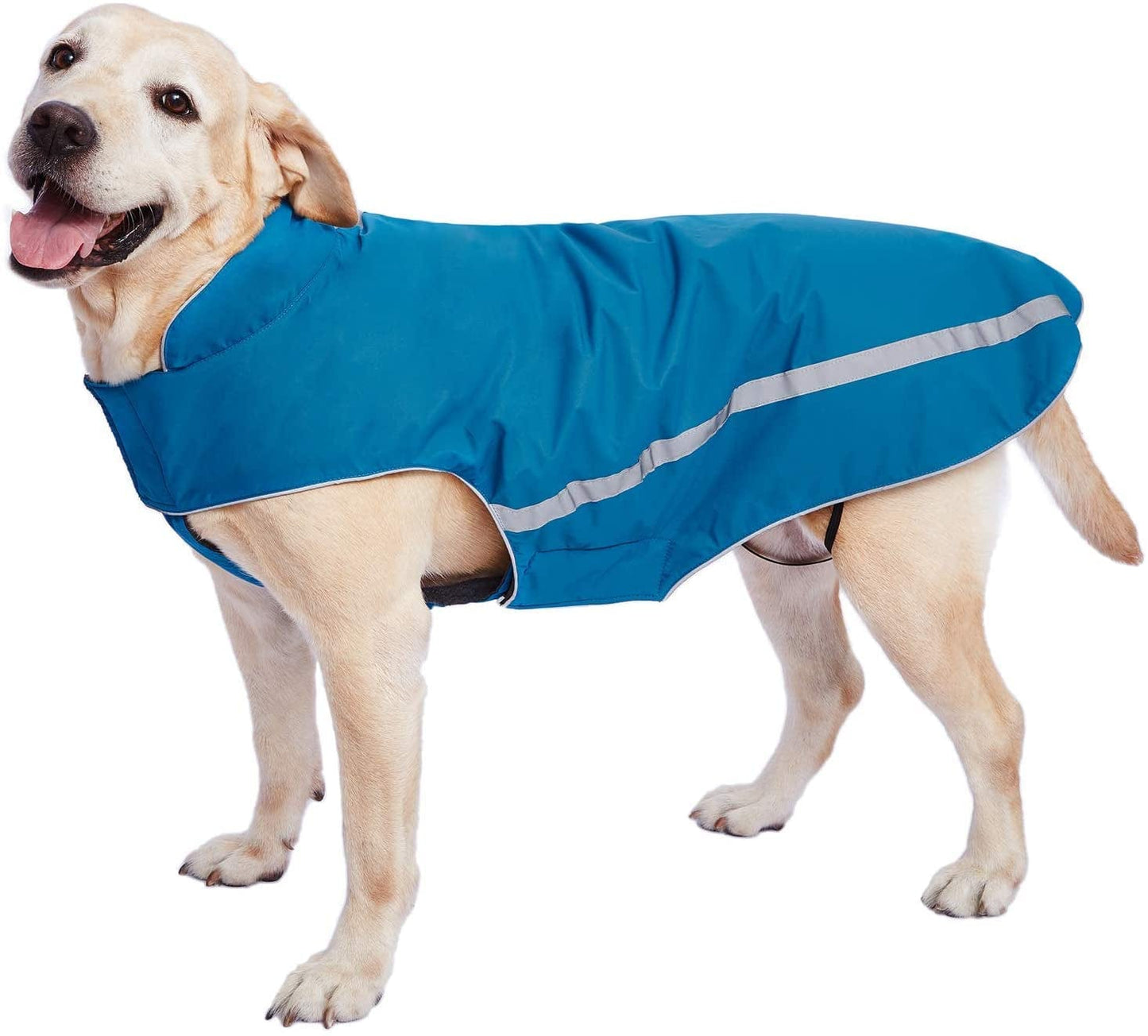 Dog Winter Jacket - Cozy Reflective Waterproof Dog Winter Coat Windproof Warm Winter Dog Jacket Comfortable Dog Apparel for Cold Weather Unique Stylish for Large Dogs Walking Hiking Travel Blue 6XL Animals & Pet Supplies > Pet Supplies > Dog Supplies > Dog Apparel Dociote Blue 6XL(Back Length 30.7") 