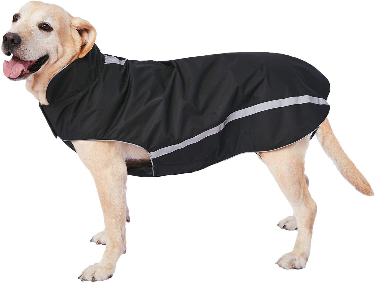 Dog Winter Jacket - Cozy Reflective Waterproof Dog Winter Coat Windproof Warm Winter Dog Jacket Comfortable Dog Apparel for Cold Weather Unique Stylish for Large Dogs Walking Hiking Travel Blue 6XL Animals & Pet Supplies > Pet Supplies > Dog Supplies > Dog Apparel Dociote Black 6XL(Back Length 30.7") 