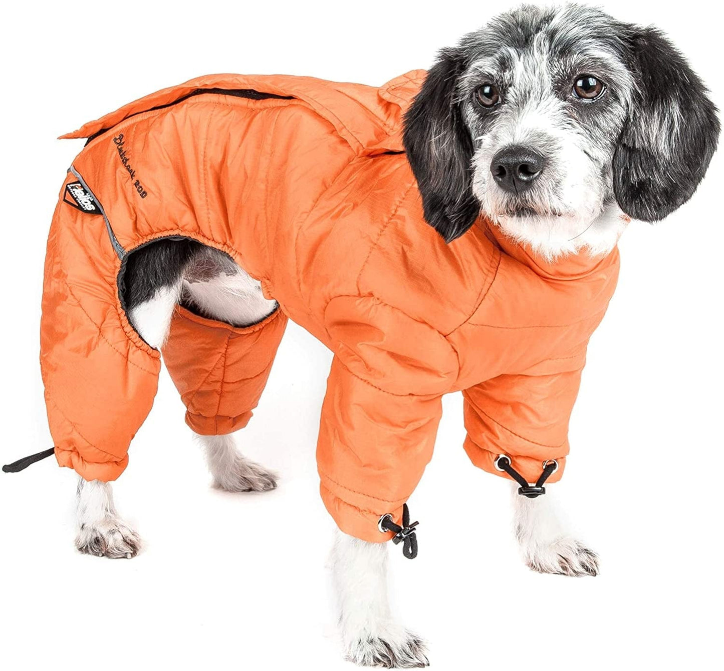 DOGHELIOS 'Thunder-Crackle' Full-Body Bodied Waded-Plush Adjustable and 3M Reflective Pet Dog Jacket Coat W/ Blackshark Technology, Medium, Blue Wave Animals & Pet Supplies > Pet Supplies > Dog Supplies > Dog Apparel Pet Life, LLC. Sporty Orange 1 Small