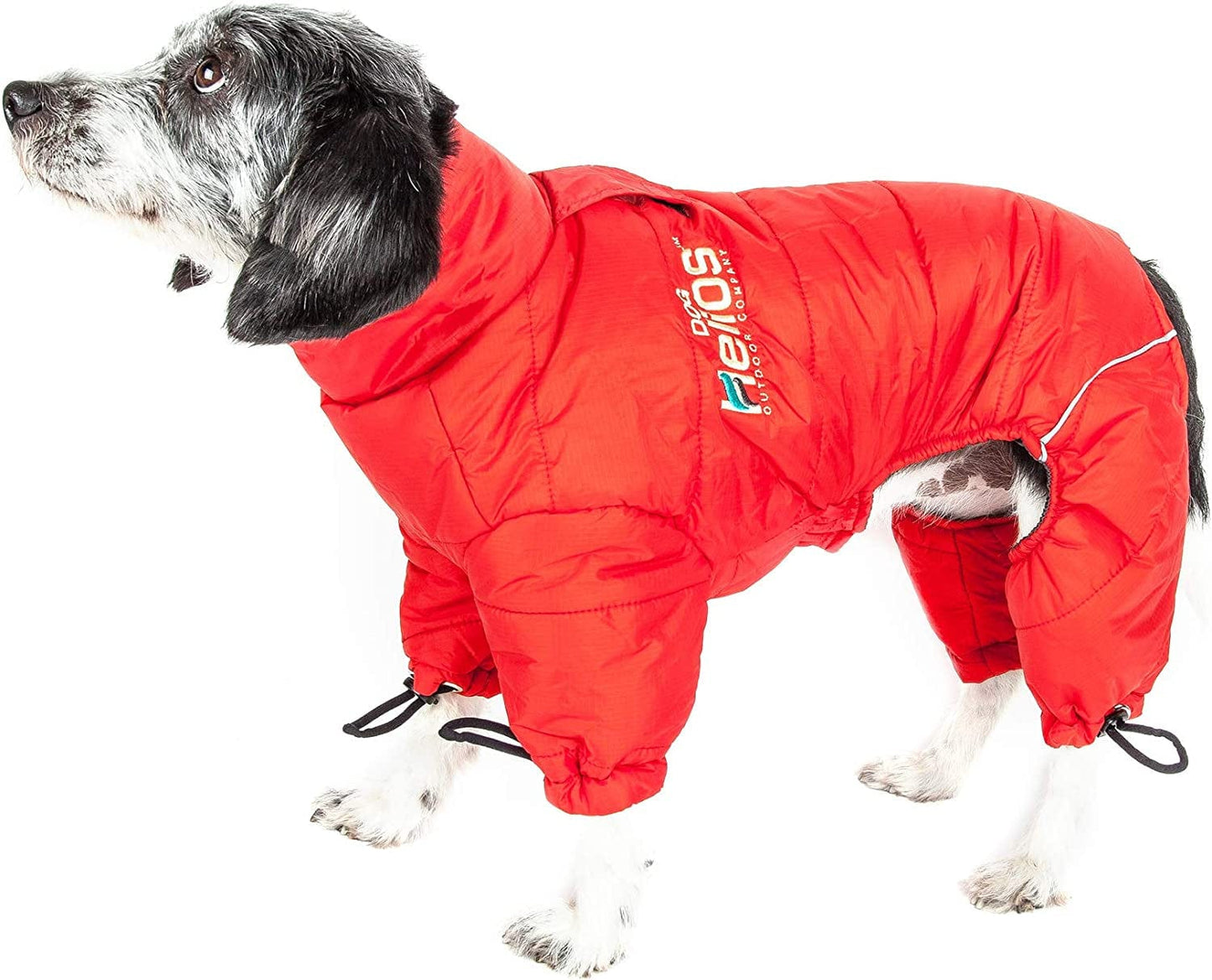 DOGHELIOS 'Thunder-Crackle' Full-Body Bodied Waded-Plush Adjustable and 3M Reflective Pet Dog Jacket Coat W/ Blackshark Technology, Medium, Blue Wave Animals & Pet Supplies > Pet Supplies > Dog Supplies > Dog Apparel Pet Life, LLC. Grenadine Red 1 Small