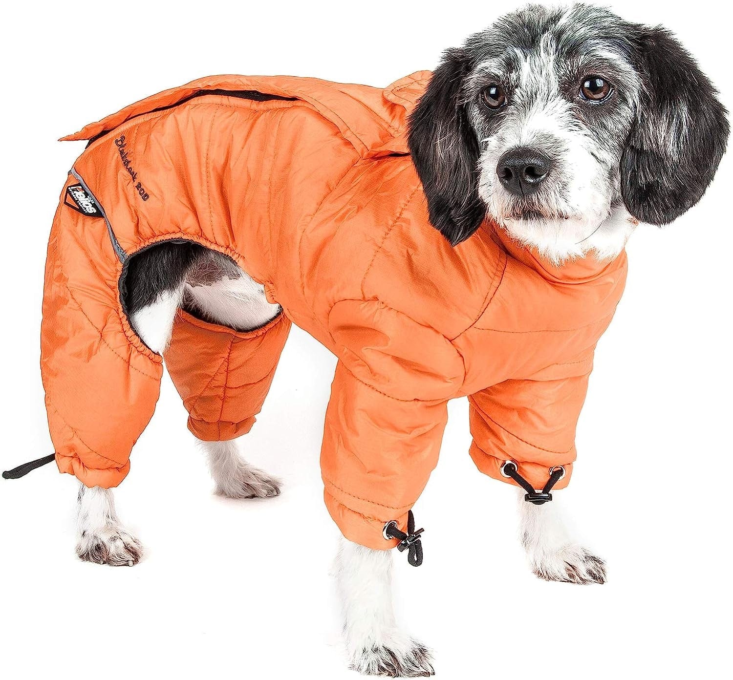 DOGHELIOS 'Thunder-Crackle' Full-Body Bodied Waded-Plush Adjustable and 3M Reflective Pet Dog Jacket Coat W/ Blackshark Technology, Medium, Blue Wave Animals & Pet Supplies > Pet Supplies > Dog Supplies > Dog Apparel Pet Life, LLC. Sporty Orange 1 Large