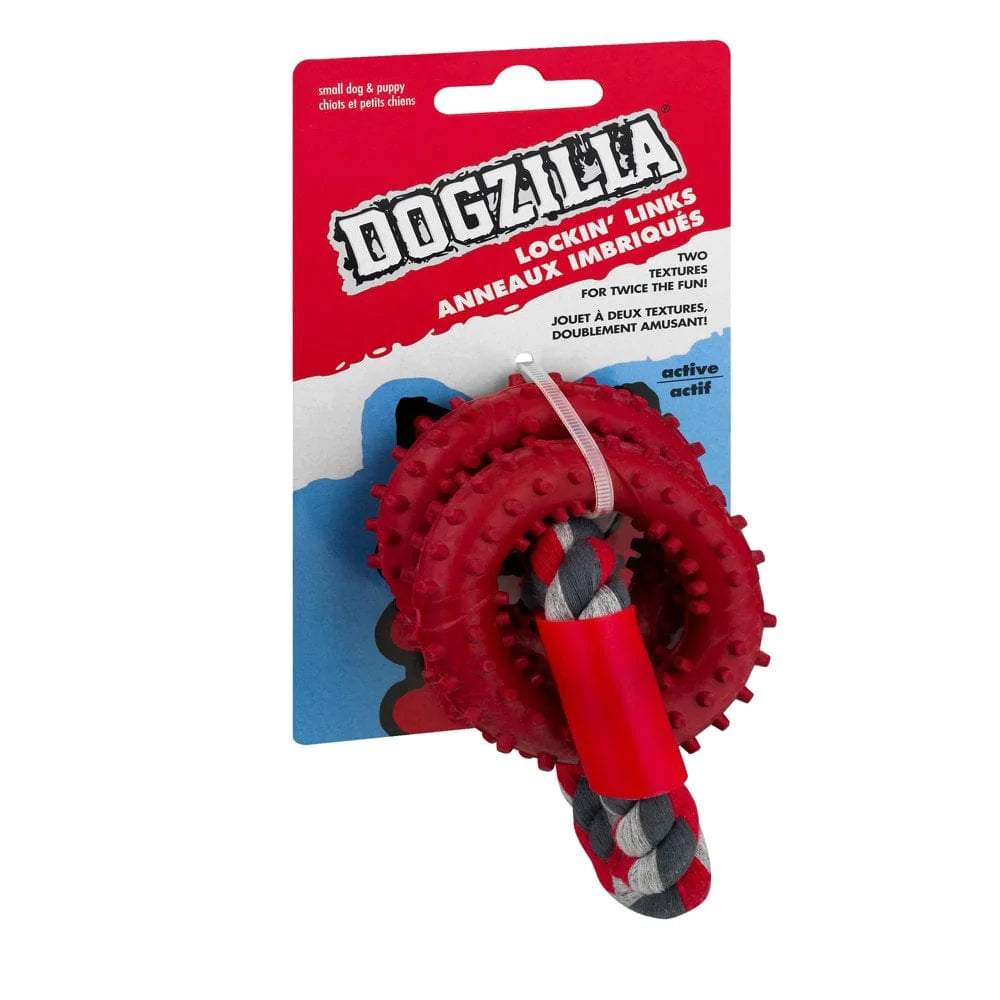 Dogzilla Lockin' Links Puppy & Small Dog Ring Toy Animals & Pet Supplies > Pet Supplies > Dog Supplies > Dog Toys Doskocil Manufacturing Co Inc   