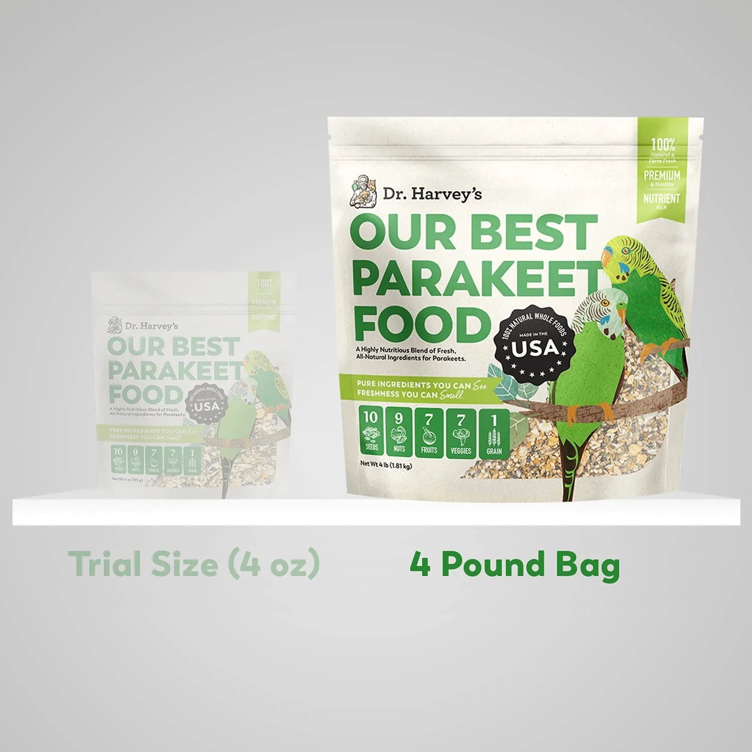 Dr. Harvey'S Our Best Parakeet Food, All Natural Daily Food for Budgies and Parakeets Animals & Pet Supplies > Pet Supplies > Bird Supplies > Bird Food Dr. Harvey's   