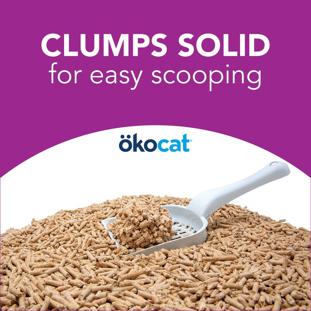 Okocat Premium Less Mess Low-Tracking, Clumping Natural Wood Pellets Cat Litter, Dust Free, Unscented, 10.6 Lbs. Animals & Pet Supplies > Pet Supplies > Cat Supplies > Cat Litter Healthy Pet   