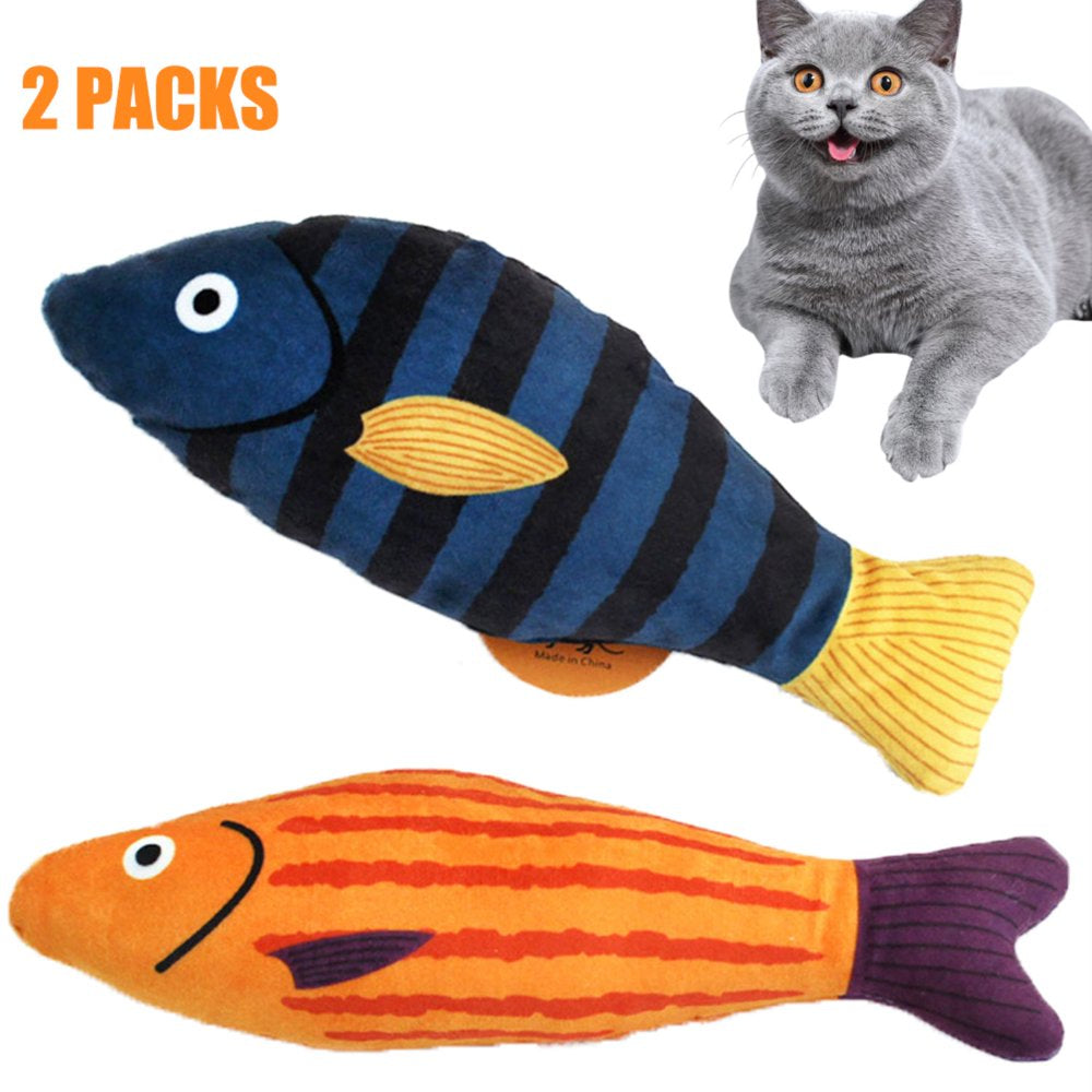 Cats Catnip Toys,Realistic Fish Interactive Toys for Kitty Pets