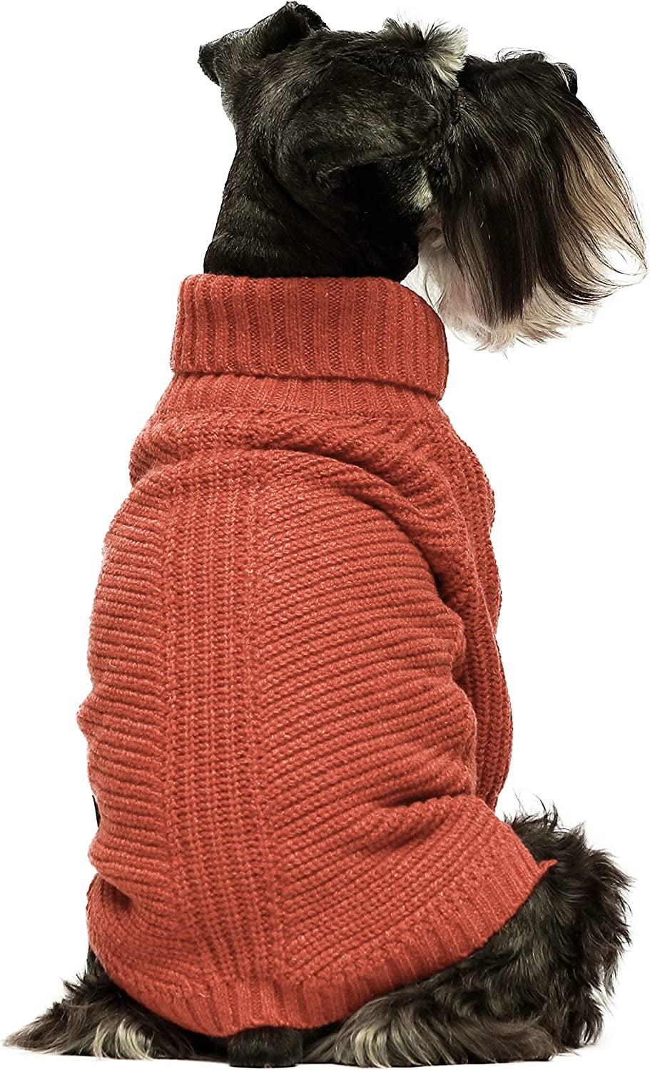 Fitwarm Dog Turtleneck Sweater, Thermal Knitted Pet Coat, Dog Winter Clothes for Small Dogs, Cat Apparel, Heather Grey, Small Animals & Pet Supplies > Pet Supplies > Dog Supplies > Dog Apparel Fitwarm Red XL 