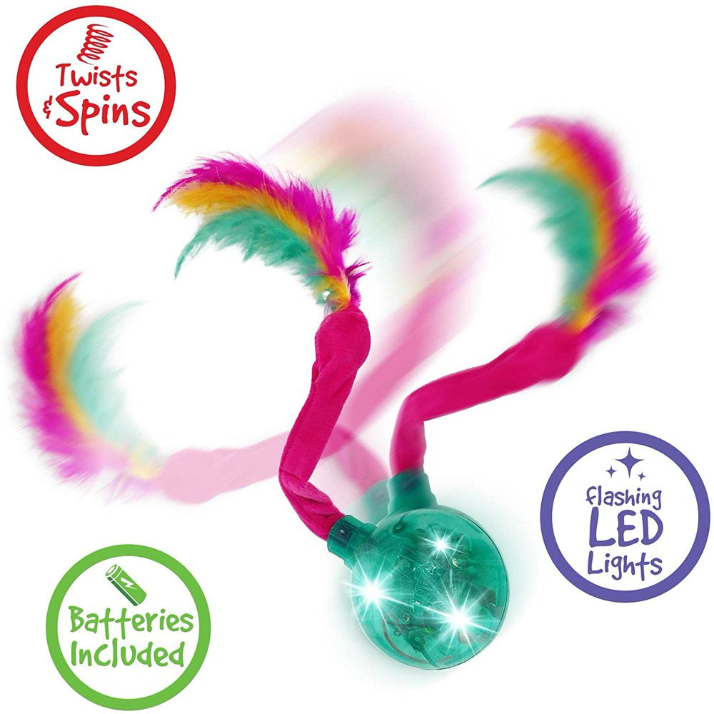 R2P Pet Categories Zany Cat Pouncing Action & Electronic Wiggling Cat Toy with Lights and Feathers Animals & Pet Supplies > Pet Supplies > Cat Supplies > Cat Toys R2P Pet Inc.   