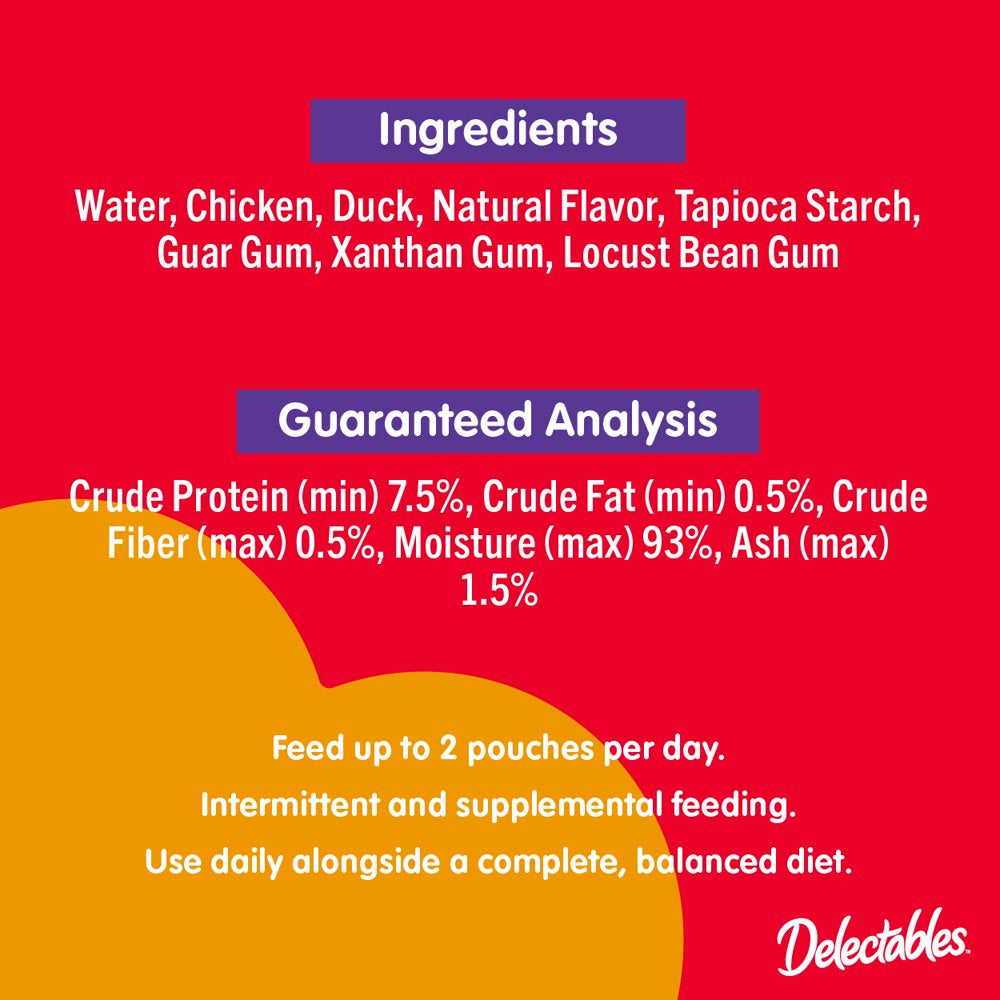 Delectables Stew Non-Seafood Chicken & Duck Lickable Wet Cat Treat 1.4Oz, 12 Pack Animals & Pet Supplies > Pet Supplies > Cat Supplies > Cat Treats Hartz Mountain Corp.   