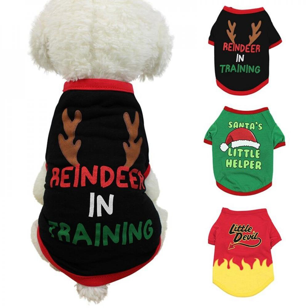 Sweetcandy Pet Dog Clothes Christmas Costume Cute Cartoon Clothes for Small Dog Dress Xmas Apparel a XS Animals & Pet Supplies > Pet Supplies > Dog Supplies > Dog Apparel Sweet Candy   