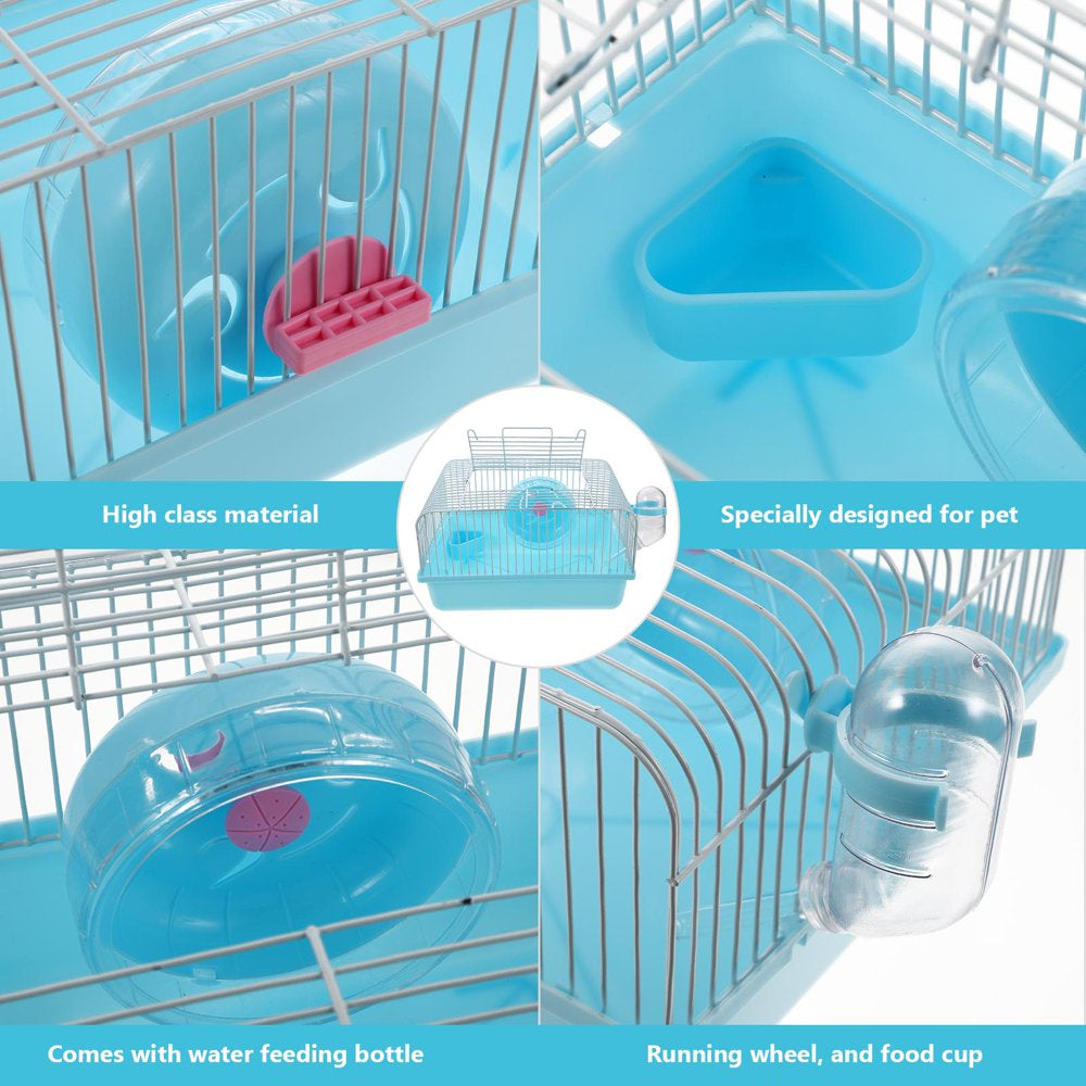 Frcolor Hamster Cage Small Habitat Animal House Rat Supplies Hedgehog Habitat Castle Nest Home Hideout Pet Cages Dwarf Carrier Animals & Pet Supplies > Pet Supplies > Small Animal Supplies > Small Animal Habitats & Cages FRCOLOR   