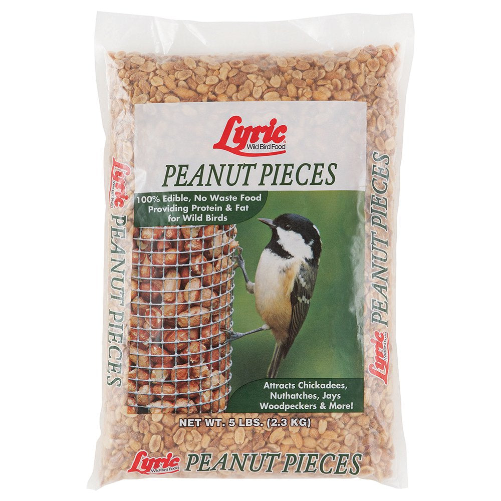 Lyric Peanut Pieces Wild Bird Seed - No Waste Bird Food - Attracts Colorful Songbirds - 5 Lb. Bag Animals & Pet Supplies > Pet Supplies > Bird Supplies > Bird Food Lebanon Seaboard Corporation   