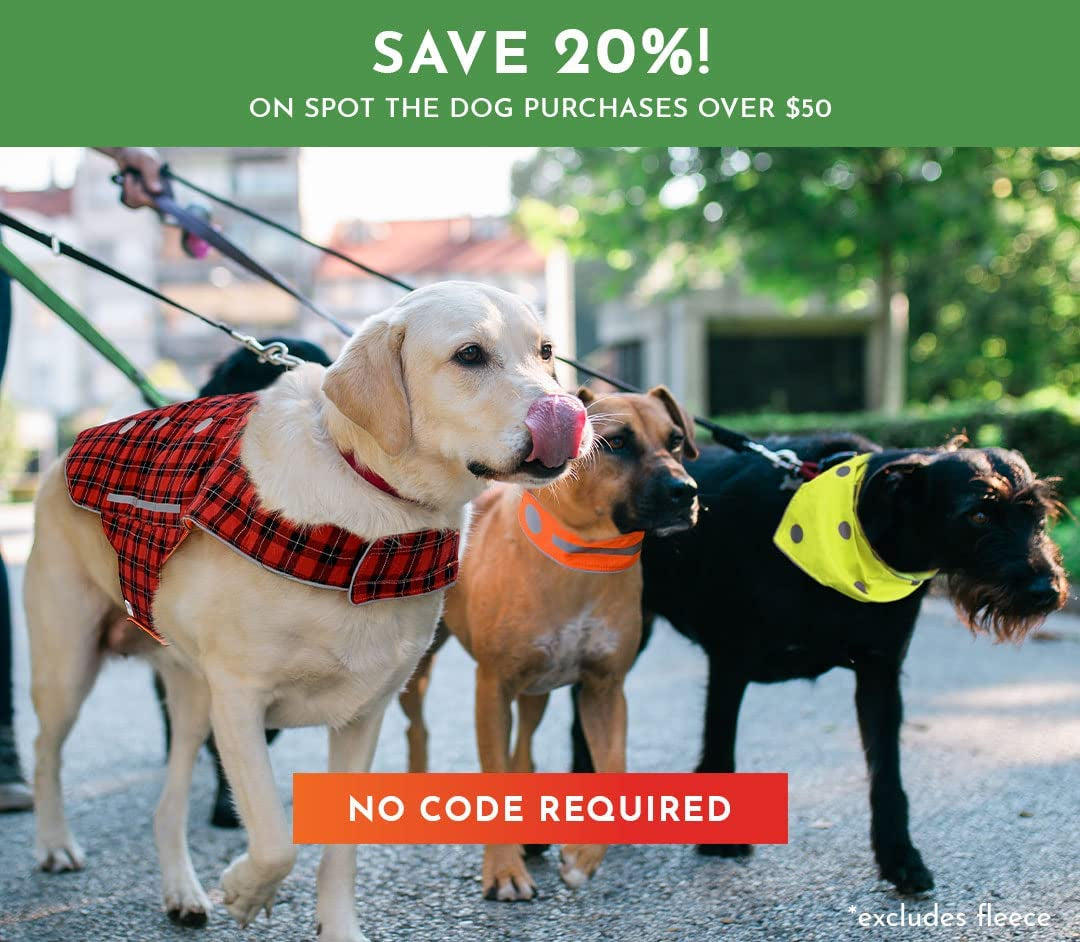 SPOT the DOG! Reflective Vest Safety Apparel for All Dogs - Easy Fastening Closure, Reversible High Visibility Fluorescent Orange/Red Plaid, X-Small Animals & Pet Supplies > Pet Supplies > Dog Supplies > Dog Apparel Spot the Dog, LLC   