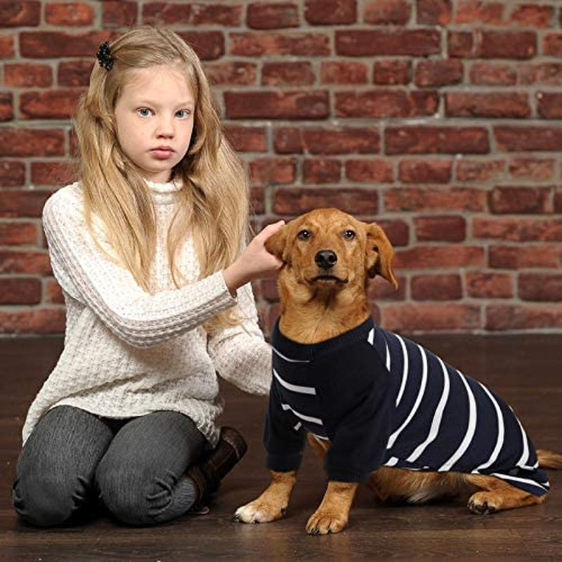 3 Pieces Pet Onesie Dog Pajamas Dog Clothing Soft Puppy Shirts Pet Striped Clothes Breathable Pet Sweatshirt Dog Sleep Clothes Cat Pajamas (L) Animals & Pet Supplies > Pet Supplies > Dog Supplies > Dog Apparel Geyoga   