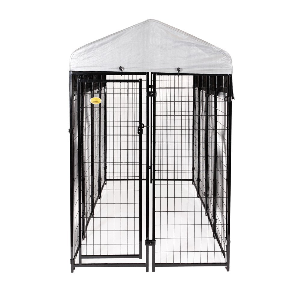 Kennel Master Black Welded Wire Dog Kennel, 8 Ft. X 4 Ft. X 6 Ft Animals & Pet Supplies > Pet Supplies > Dog Supplies > Dog Kennels & Runs RTI Corp   