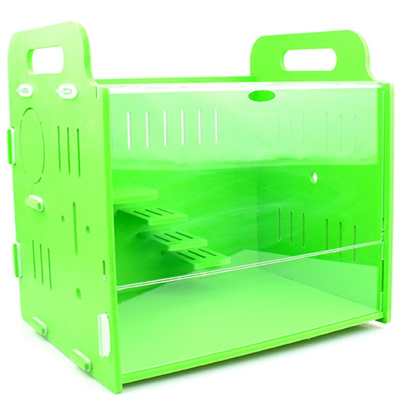 Hamster Cage Breathable Portable Hamster Habitat Pet Cage for Small Animals Animals & Pet Supplies > Pet Supplies > Small Animal Supplies > Small Animal Habitats & Cages Bangcool M Green 