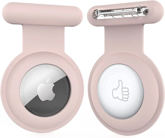 HLHGR Airtag Case Holder for Kids,Hidden Apple Air Tag Holder for Kids -Elderly Pet Clothing Safer Easy to Keep Hidden Pink…
