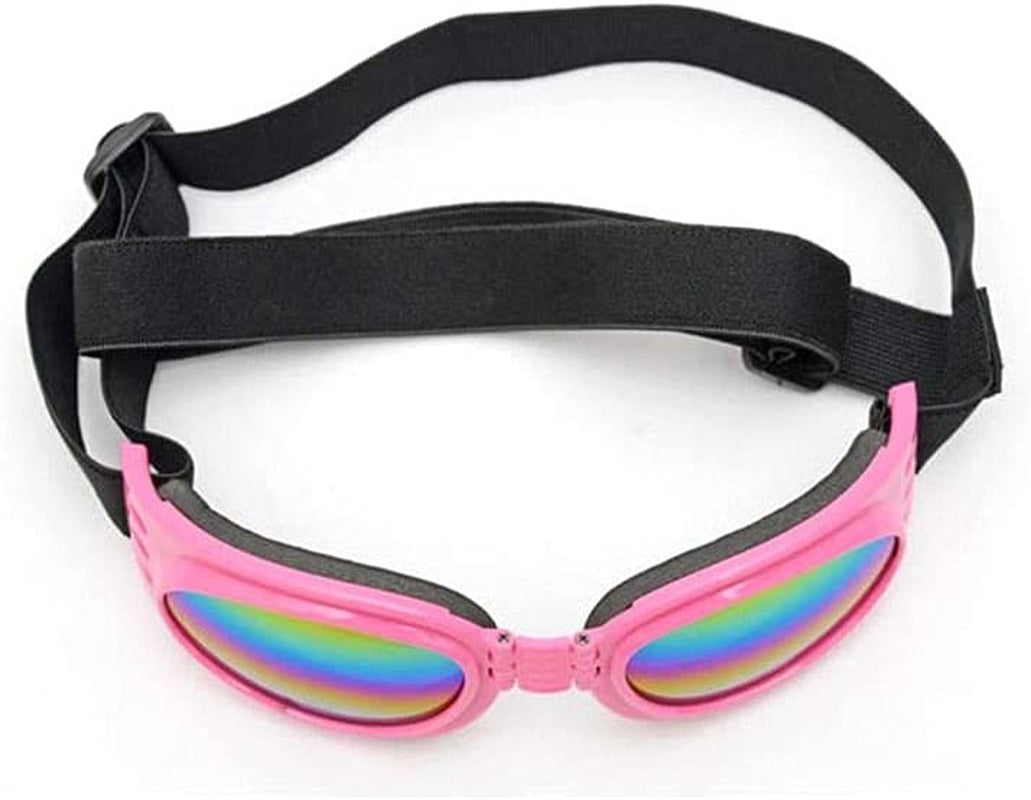 BYBYCD 6 Colors Foldable Waterproof Pet Eyewear UV Protection Sunglasses Dog Protection Goggles Pet Supplies(White) Animals & Pet Supplies > Pet Supplies > Dog Supplies > Dog Apparel BYBYCD Pink  