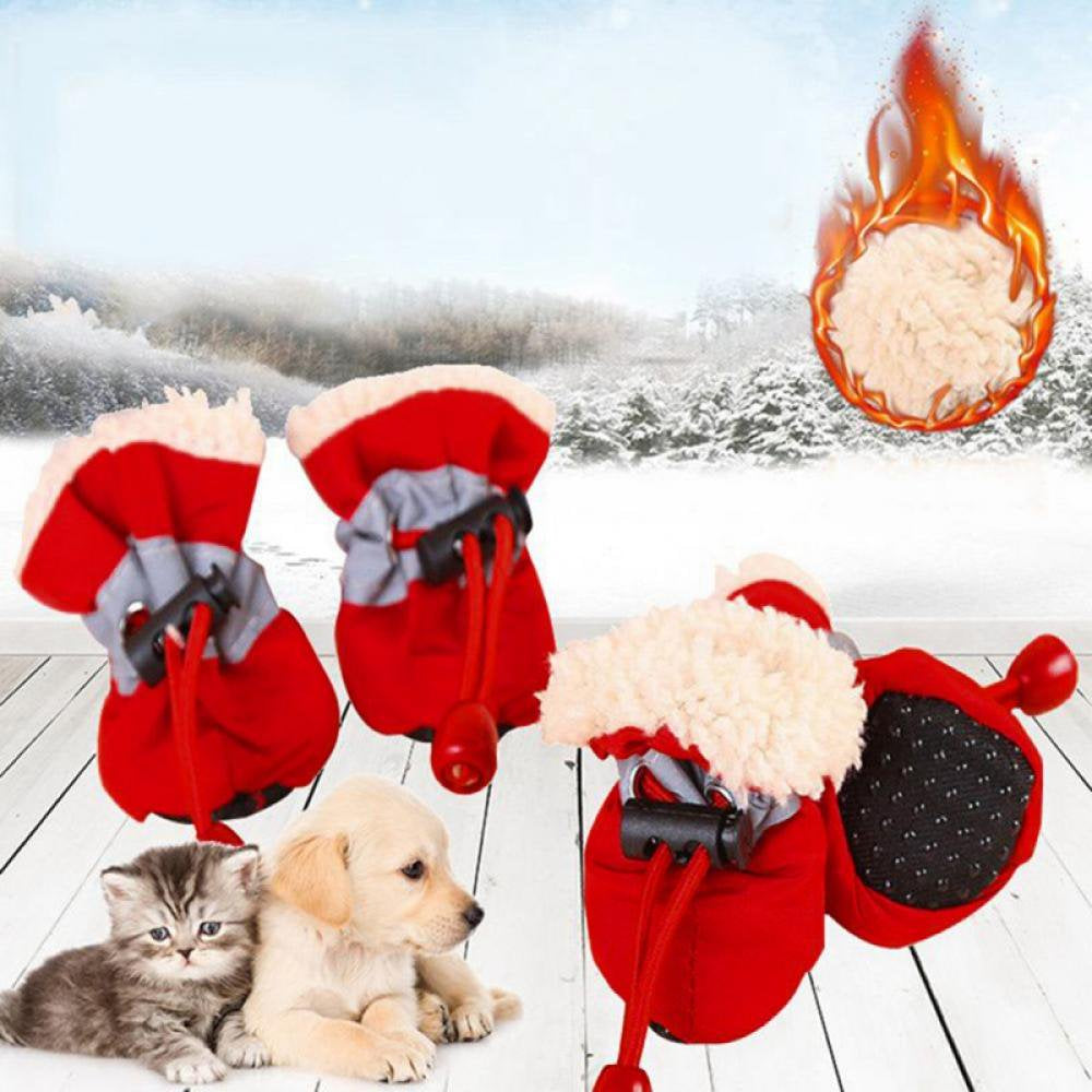 Clearance!!Waterproof Dog Shoes Breathable Paws Protector Anti-Skid Dog Boots with Reflective Strap Pet Winter Warm Snow Boots for Small, Medium and Large Dogs Animals & Pet Supplies > Pet Supplies > Dog Supplies > Dog Kennels & Runs Shunrunxiang   