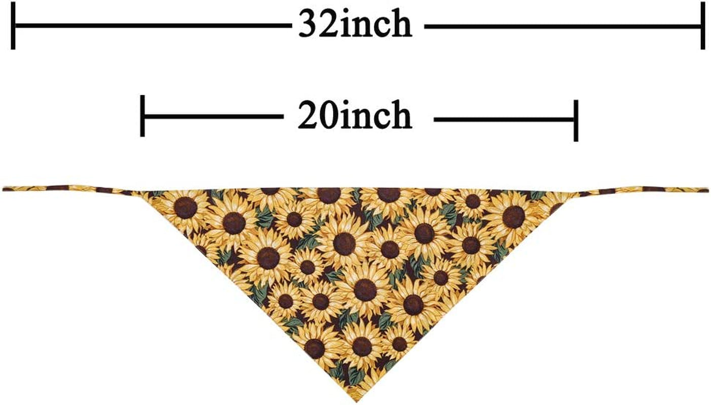 KZHAREEN Dog Bandana Reversible Triangle Bibs Scarf Accessories for Dogs Cats Pets Animals & Pet Supplies > Pet Supplies > Dog Supplies > Dog Apparel KZHAREEN   