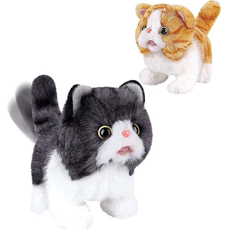 Plush Toy Electronic Cat That Move and Meow Waliking Lifelike Interactive Toy Pet Stuffed Kitten Animals & Pet Supplies > Pet Supplies > Cat Supplies > Cat Toys VATENIC   