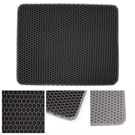 Fdit Cat Litter Pad, anti Slip Cat Litter Mat Less Waste for Cat Litter Box Animals & Pet Supplies > Pet Supplies > Cat Supplies > Cat Litter Box Mats Fdit Gray  