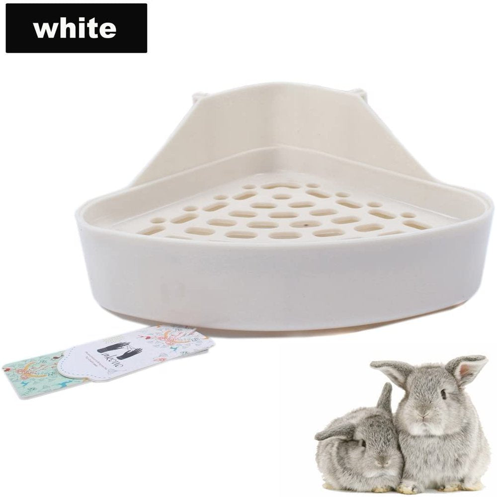 Triangle Potty Trainer Corner Bunny Toilet Guinea Pig Litter Bedding Plastic Box Pet Pan for Rabbit Chinchilla Hamster Ferret Small Animal Animals & Pet Supplies > Pet Supplies > Small Animal Supplies > Small Animal Bedding AUPERTO   