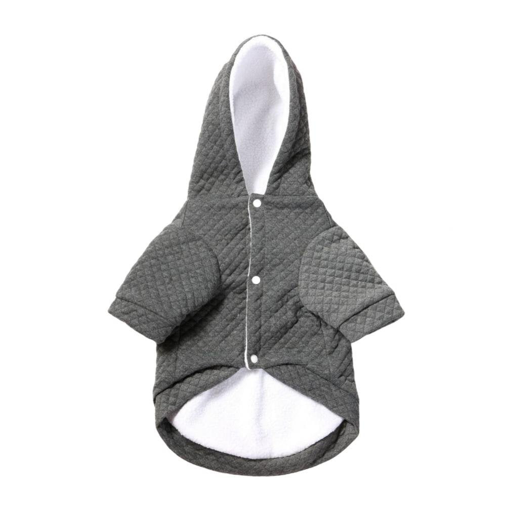 Clearance Dog Clothes Warm Puppy Dog Hoodies Soft Pullover Windproof Pet Coat Jacket for Small Medium Dog Cat Apparel Animals & Pet Supplies > Pet Supplies > Dog Supplies > Dog Apparel Praeter M Dark gray 