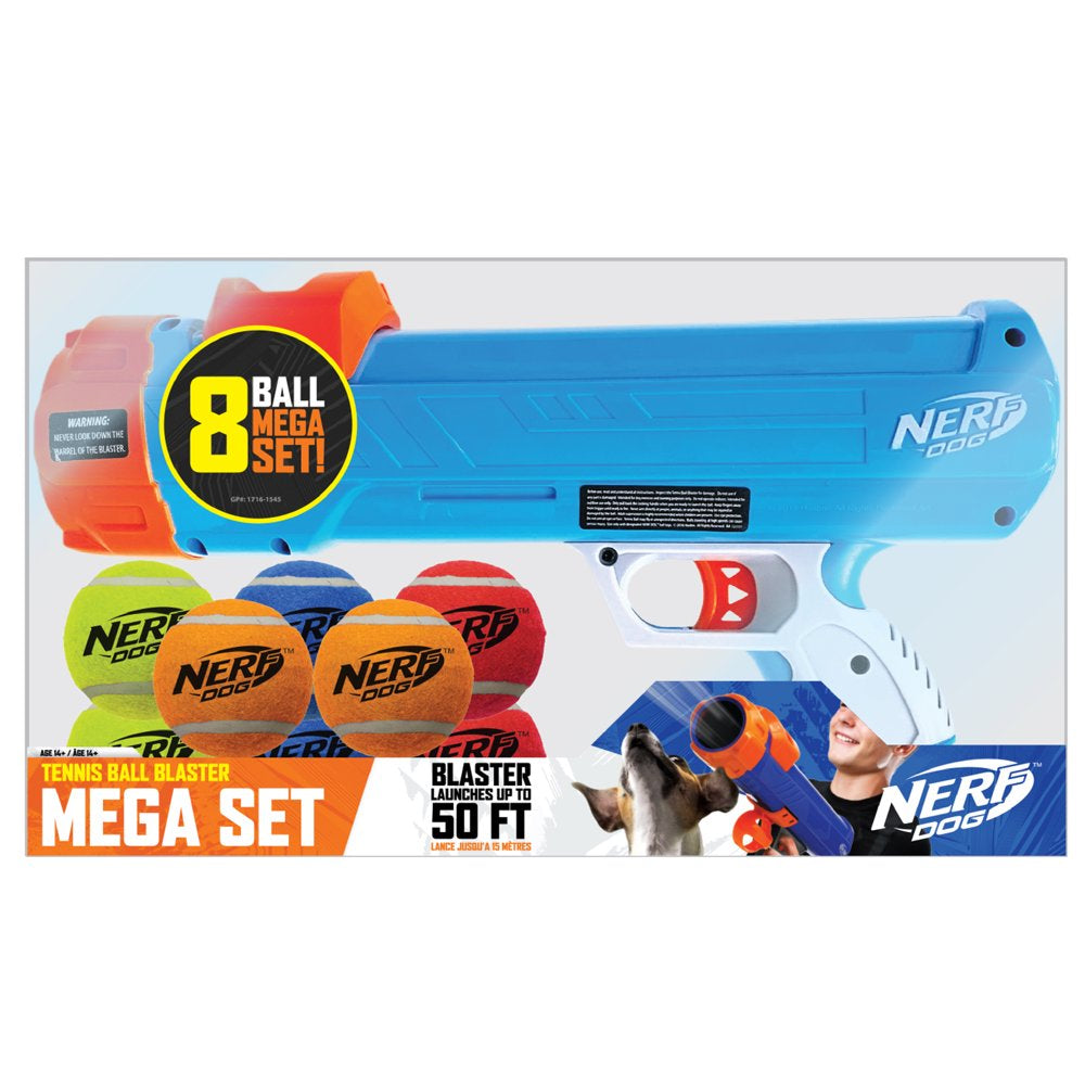 Nerf Dog 16 Inch Tennis Ball Blaster Dog Toy with 8 Balls Animals & Pet Supplies > Pet Supplies > Dog Supplies > Dog Toys Gramercy Products   