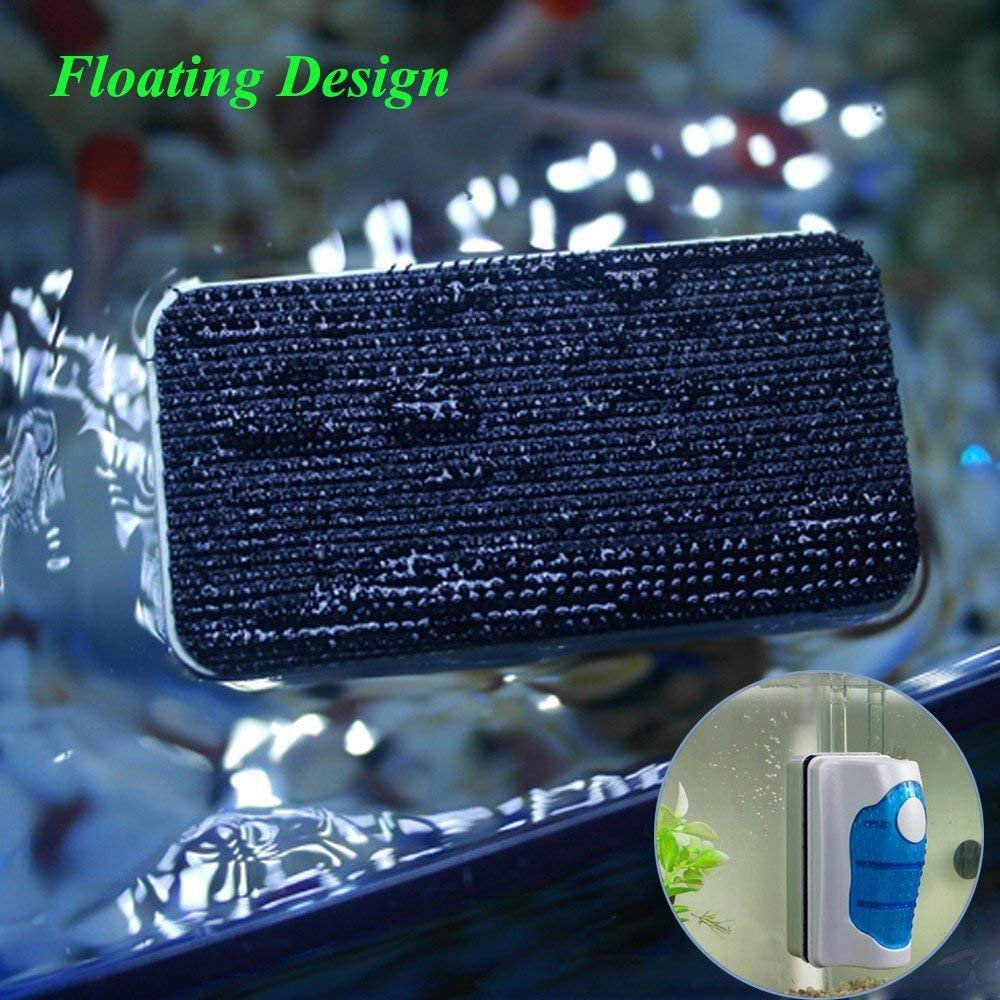 Magnetic Aquarium Fish Tank Scraper Glass Cleaner Scrubber Floating Clean Brush Animals & Pet Supplies > Pet Supplies > Fish Supplies > Aquarium Cleaning Supplies Namotu   