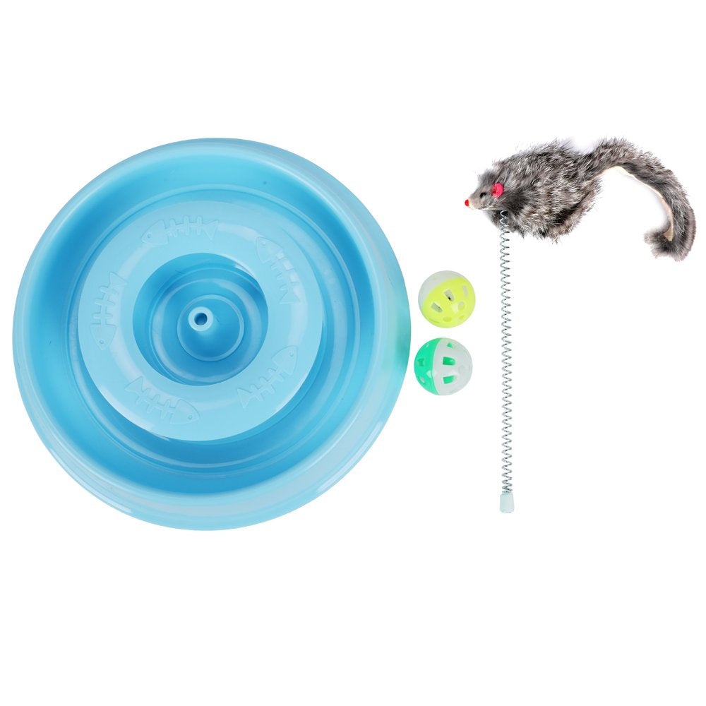 Cat Toys, Cat Toys for Indoor Cats, Interactive Kitten Toys Roller Tracks with Exercise Balls Teaser Mouse Animals & Pet Supplies > Pet Supplies > Cat Supplies > Cat Toys DIYAREA   