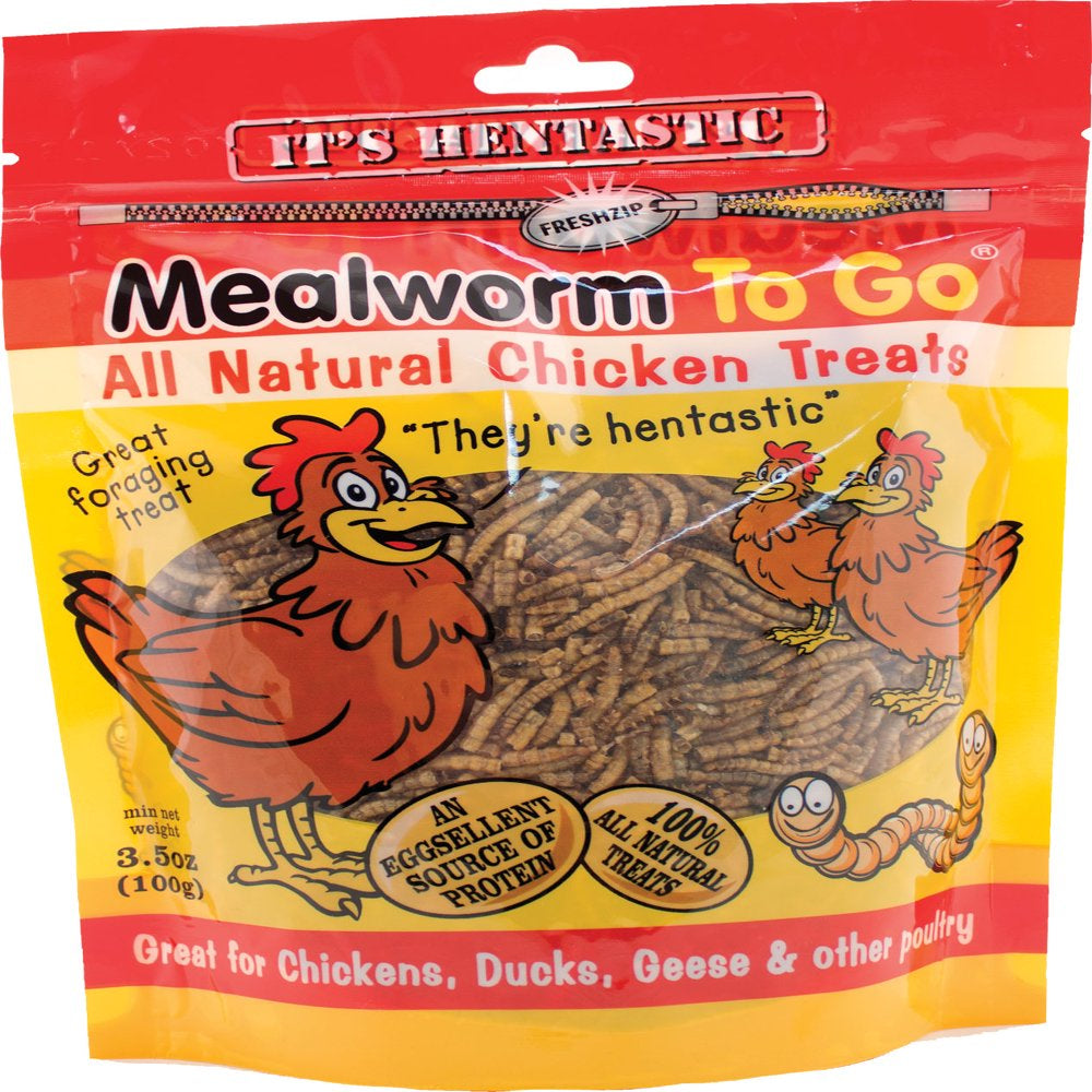 Unipet Usa 084103 Hentastic Mealworm to Go Chicken Treats, 3.5 Oz Animals & Pet Supplies > Pet Supplies > Bird Supplies > Bird Treats Unipet Usa   