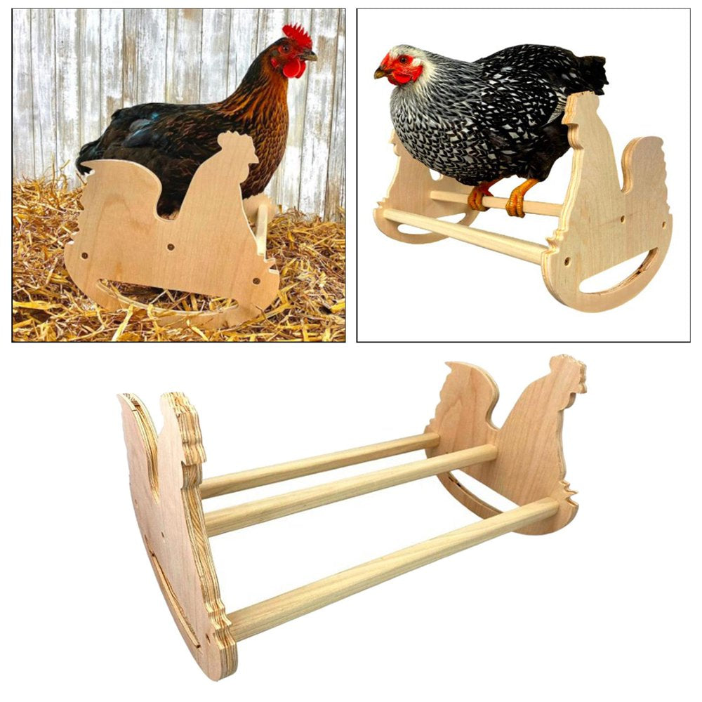Parrot Wooden Perch, Stand Parrot Grinding Perch Table Platform Cockatiels, Conures, Parakeets, Finch,African Greys Chicken Shape