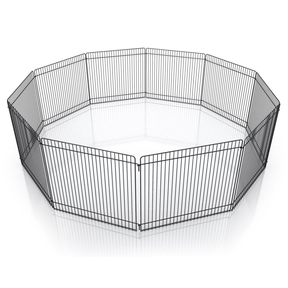 Pet Champion Small Animal Wire Playpen, Black, 9In Tall, 32In Diameter Animals & Pet Supplies > Pet Supplies > Dog Supplies > Dog Kennels & Runs Stout Stuff LLC   