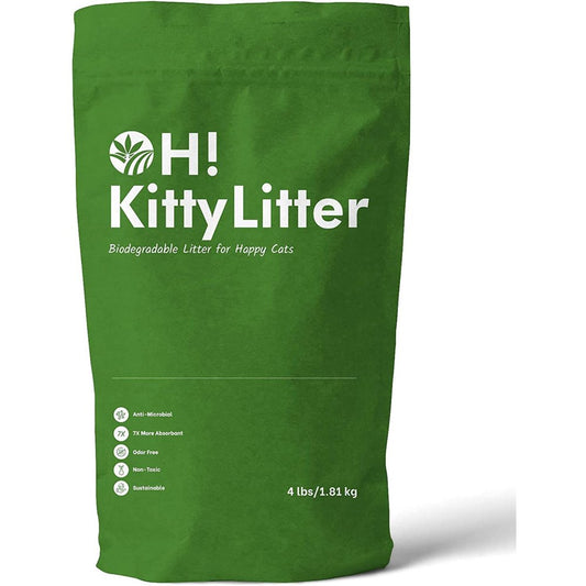 Oley Hemp OH! Hemp Kitty Cat Pet Animal Litter, 4 Pound Bag