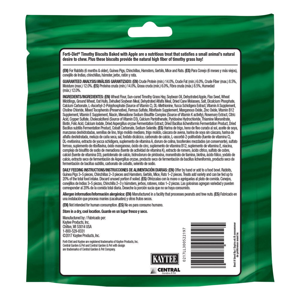 Kaytee Forti Diet Baked Apple Treat 3 Ounces Animals & Pet Supplies > Pet Supplies > Small Animal Supplies > Small Animal Treats Central Garden and Pet   